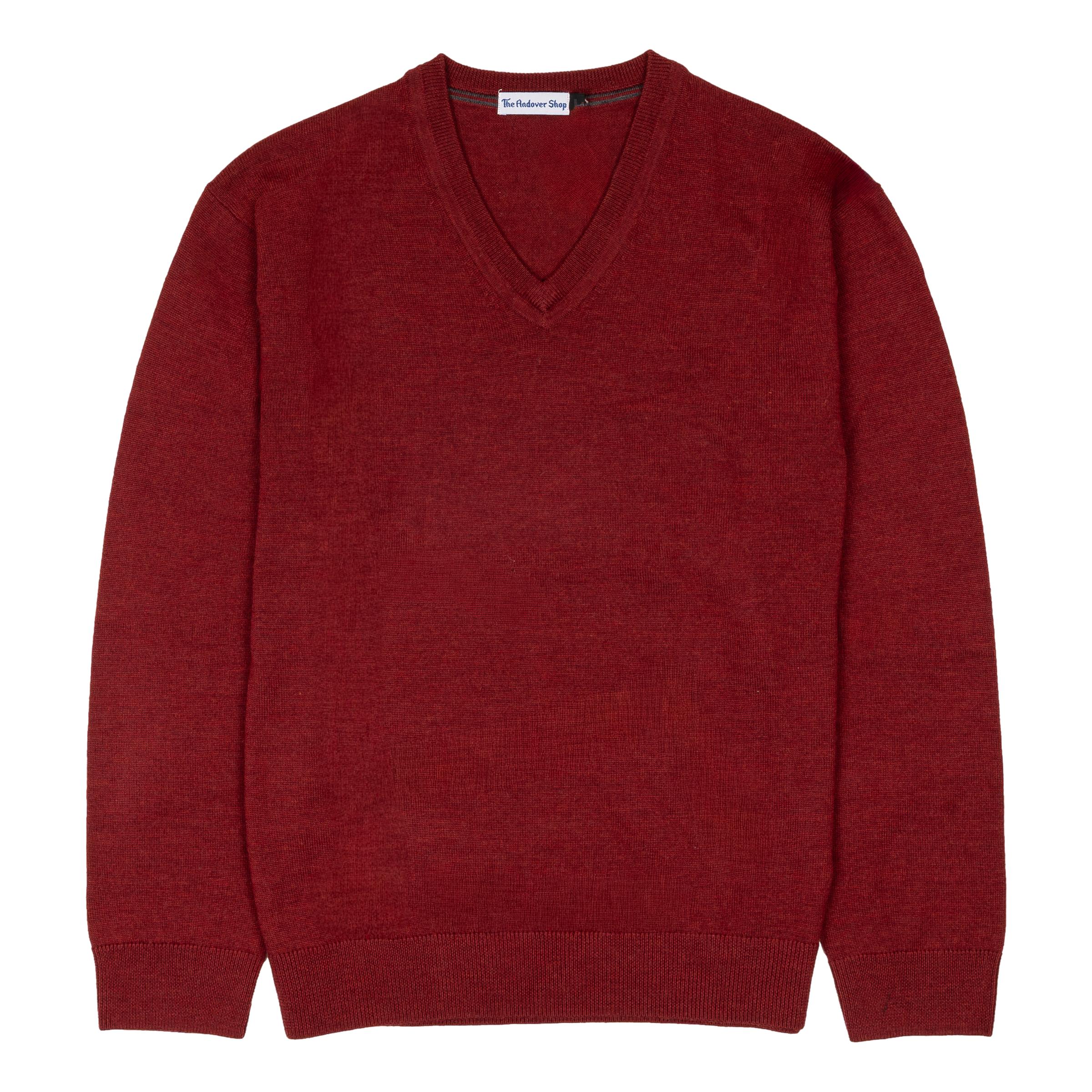 100% Merino Wool V-Neck Sweater - Image 2