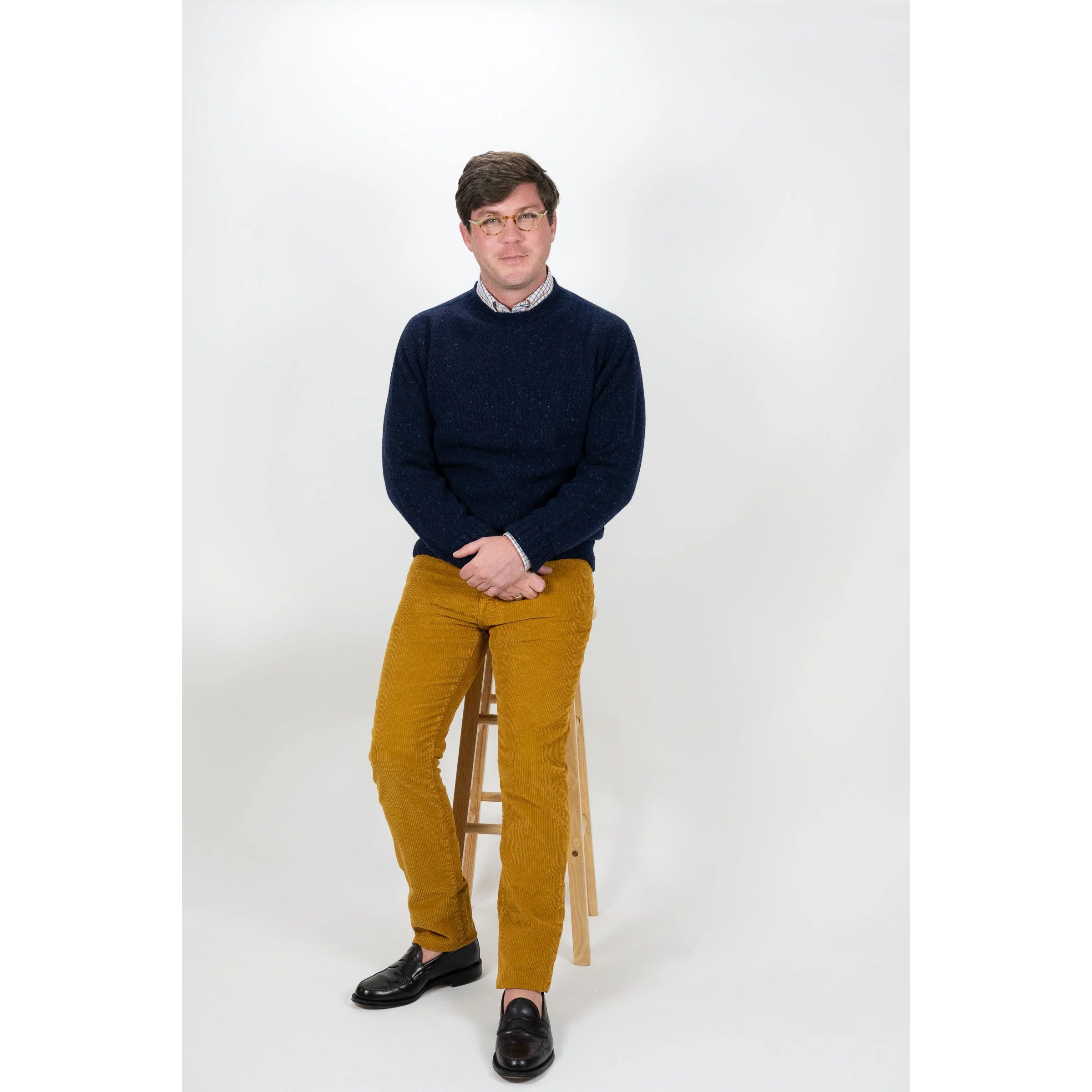 100% Wool Donegal Crew Neck Sweater - Image 3