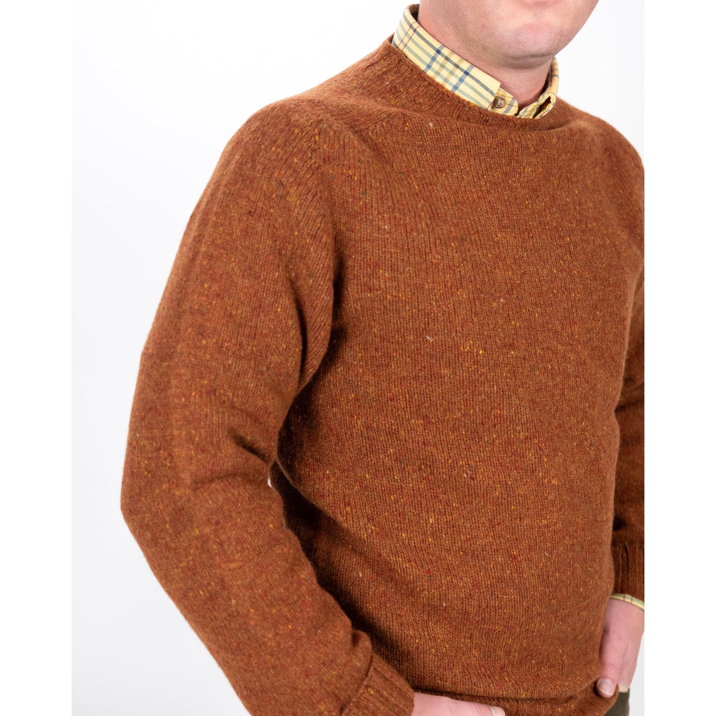 100% Wool Donegal Crew Neck Sweater - Image 4