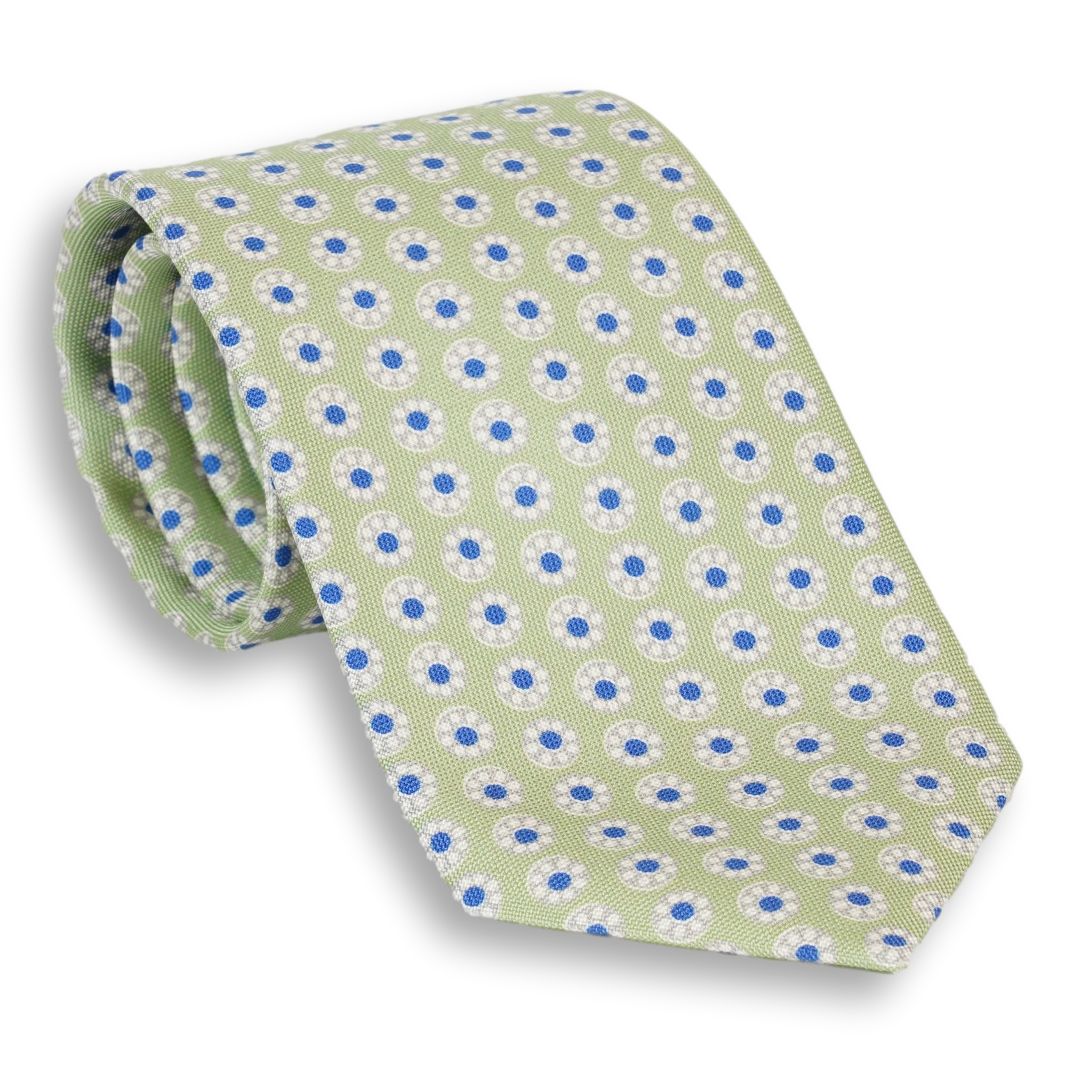 Abstract Flowers Neat Silk Tie - Image 5