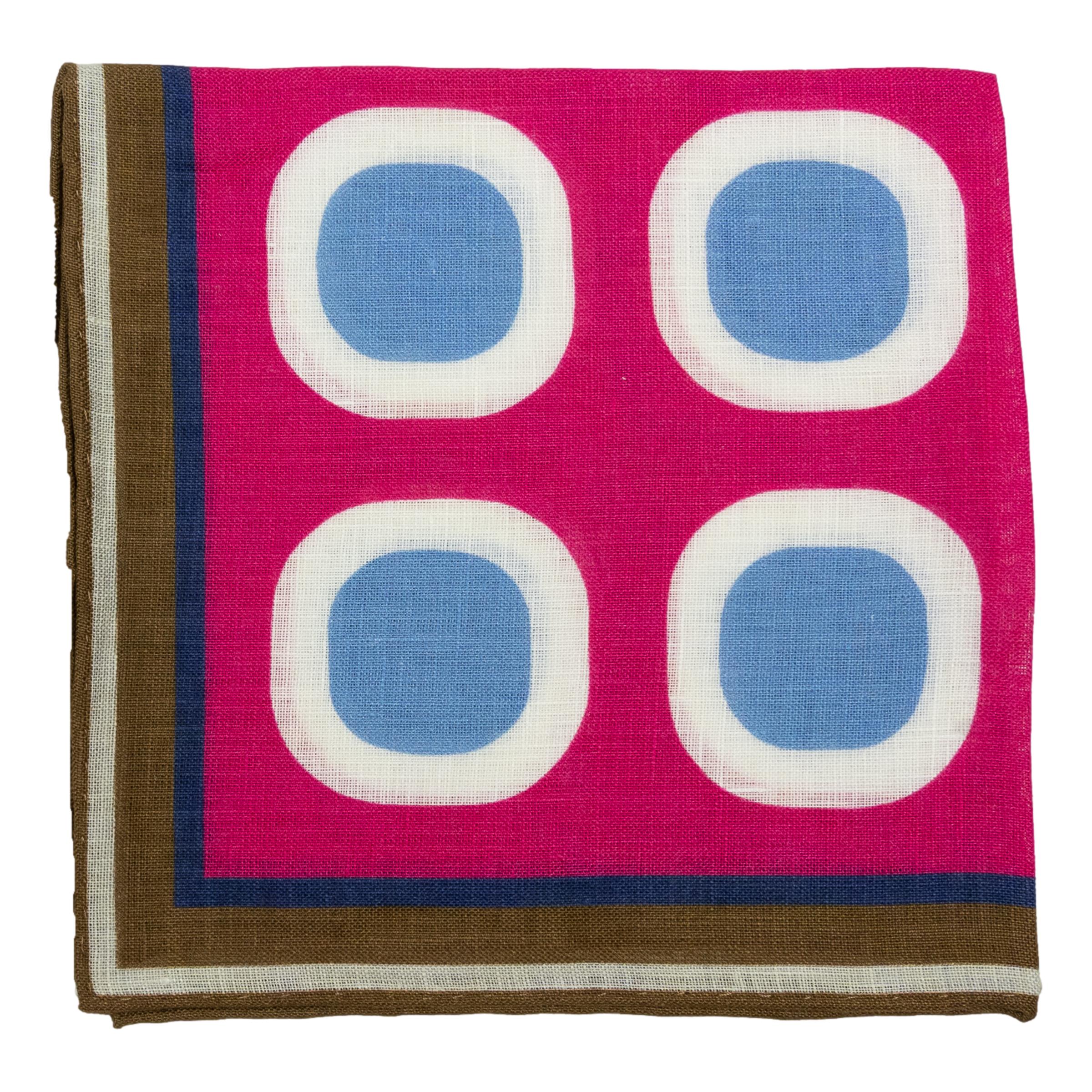 Abstract Pattern Linen Pocket Square - Image 2