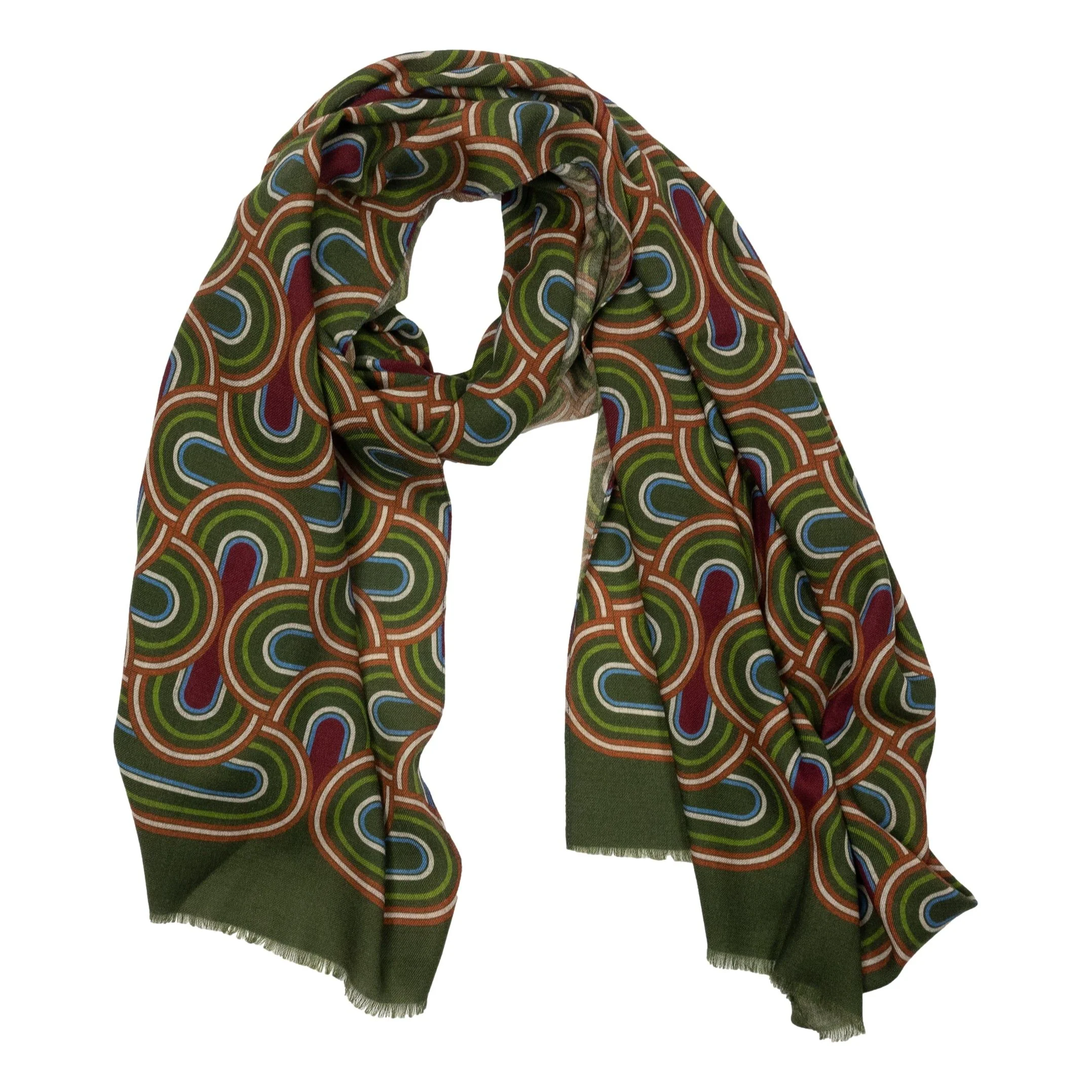 Abstract Roma Wool Scarf - Image 3