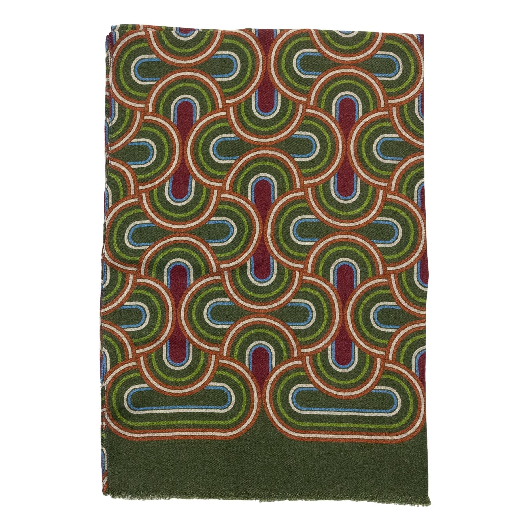 Abstract Roma Wool Scarf - Image 4