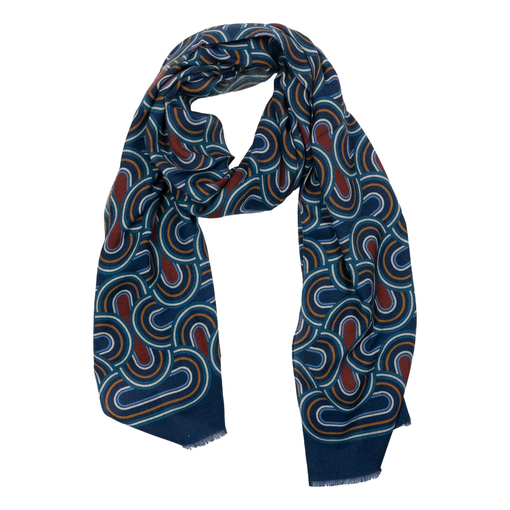 Abstract Roma Wool Scarf - Image 5