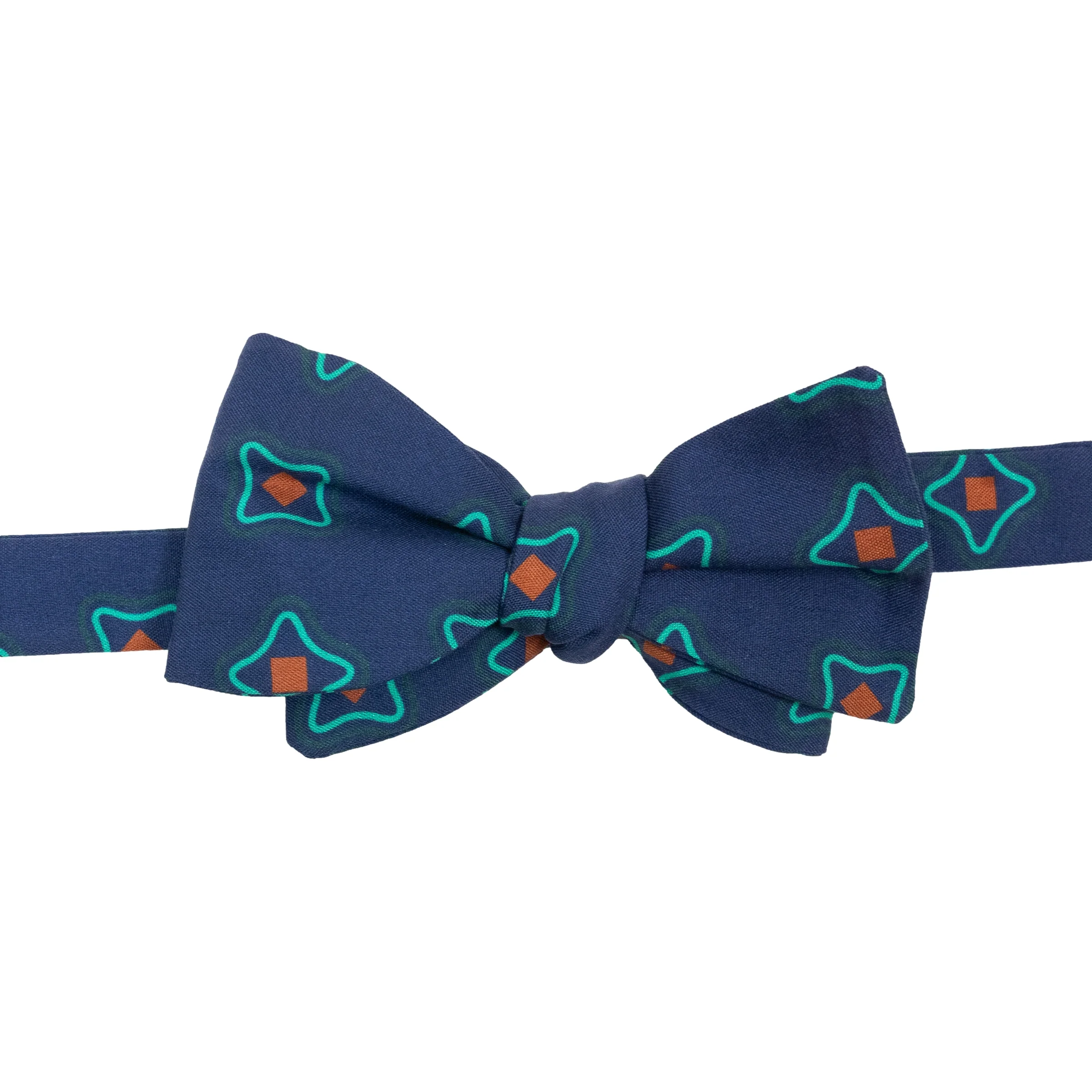 Addington Motif Patterned Silk Bow Tie - Image 3