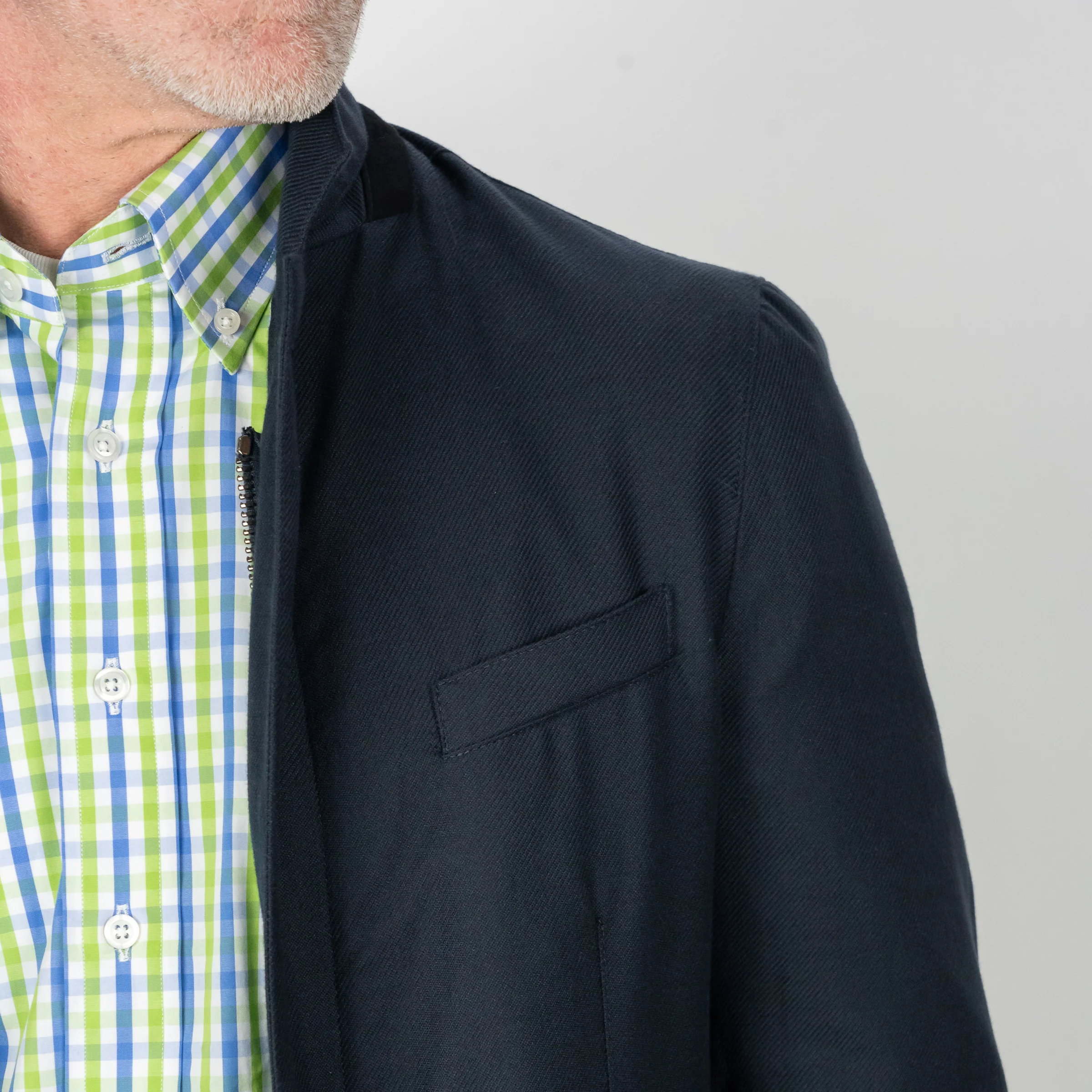 Amarone Cotton, Cashmere, Silk Travel Blazer - Image 8