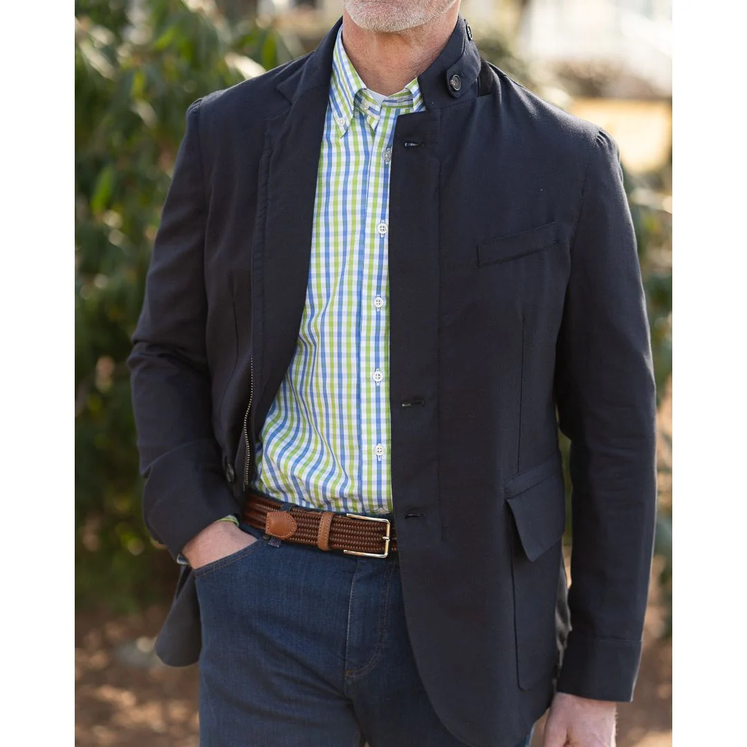 Amarone Cotton, Cashmere, Silk Travel Blazer - Image 9