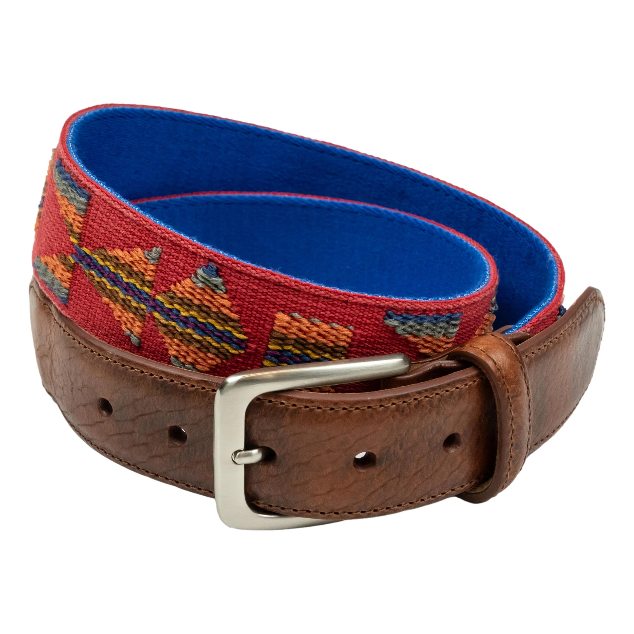 Aztec Belt with Antique Bison Tabs - Image 2