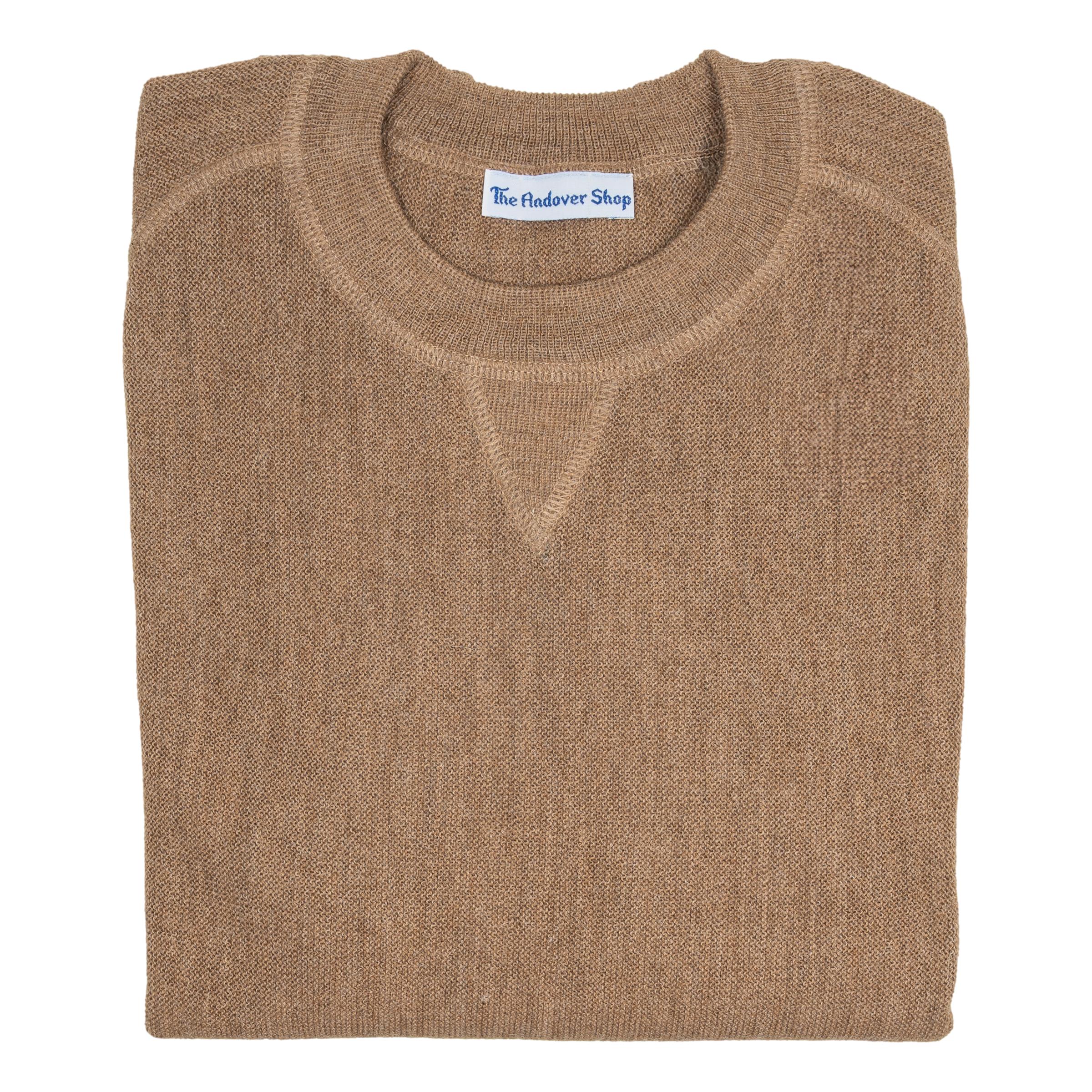 Baby Alpaca Crew Neck Jersey Sweater - Image 3