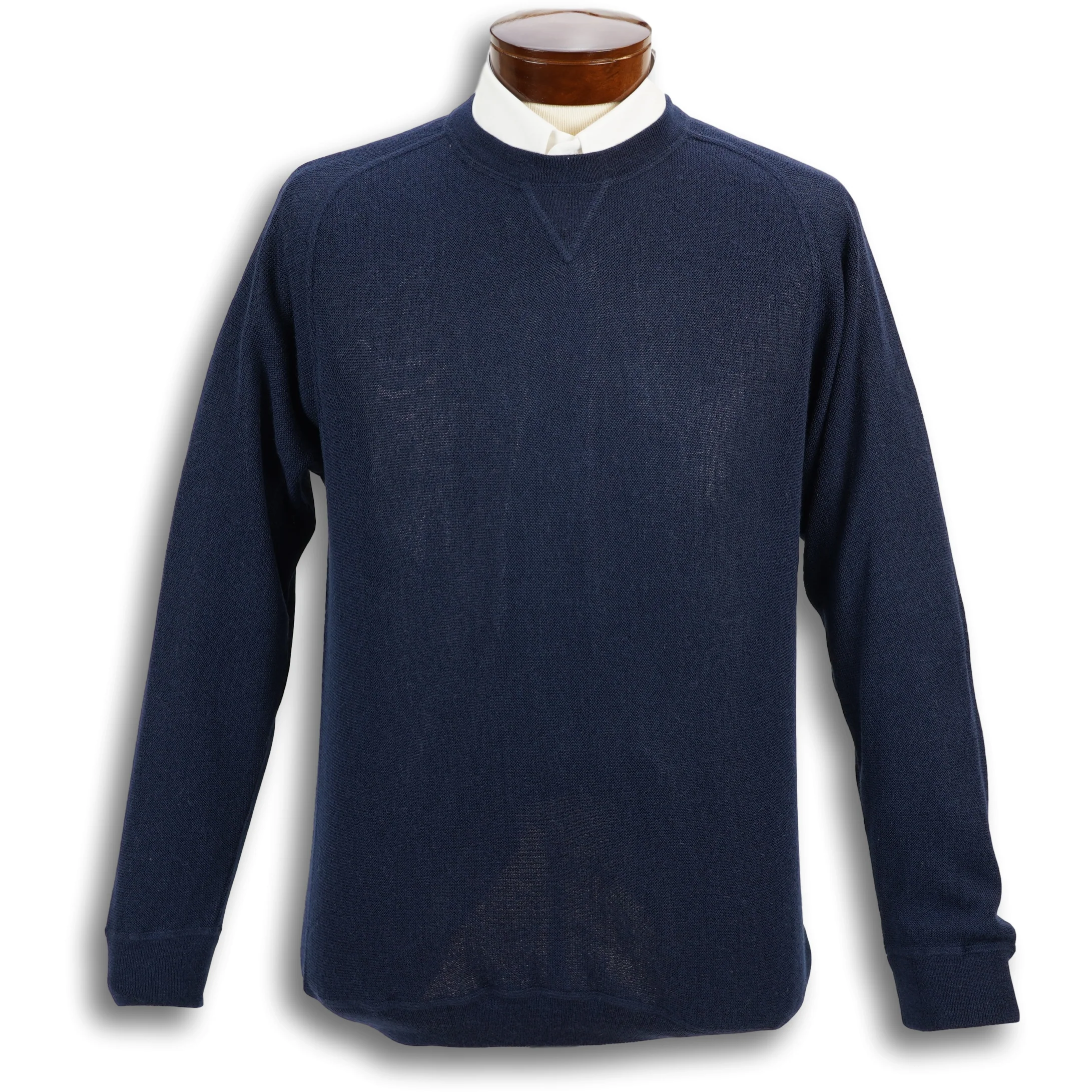 Baby Alpaca Crew Neck Jersey Sweater - Image 5