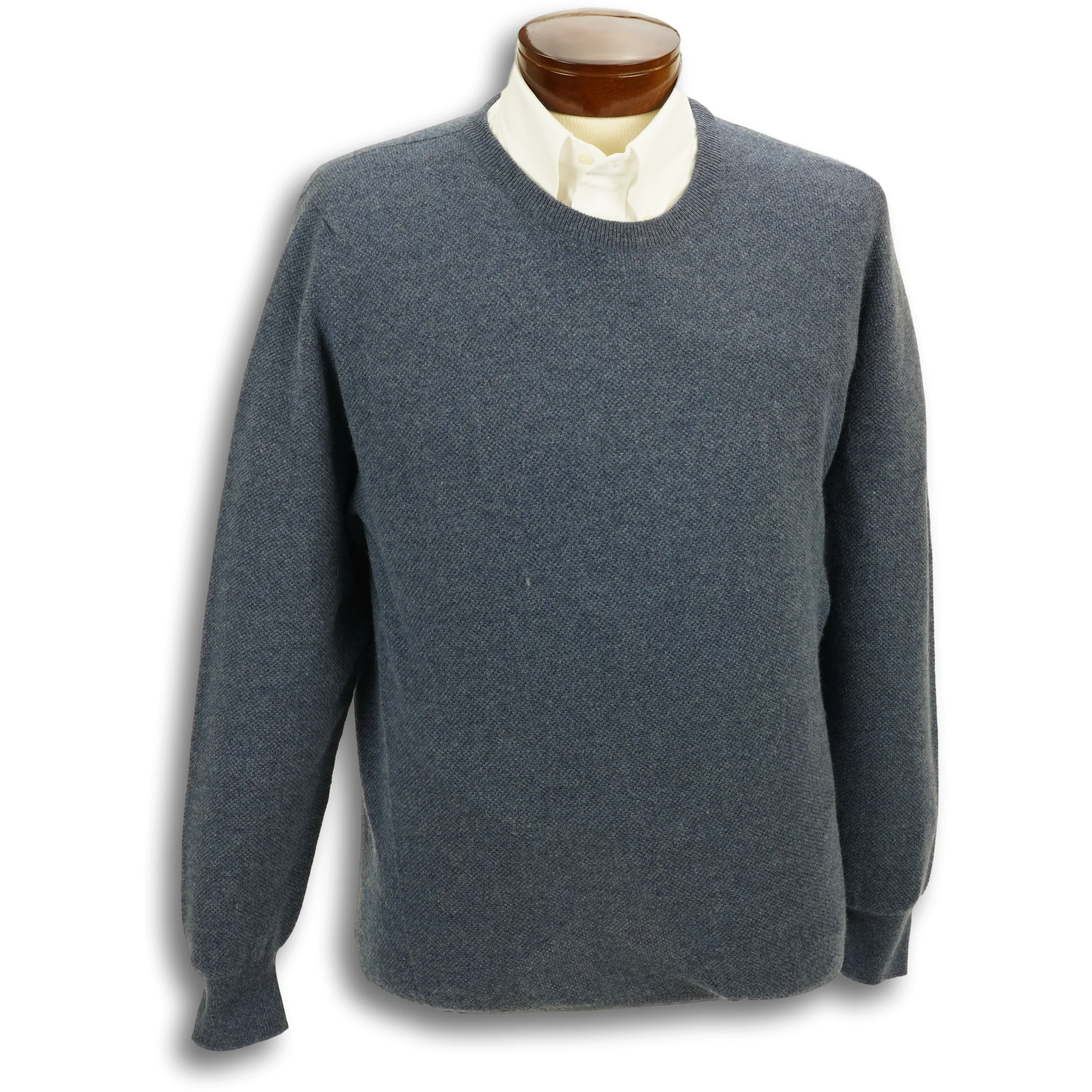 Baby Alpaca Crew Neck Jersey Sweater - Image 6