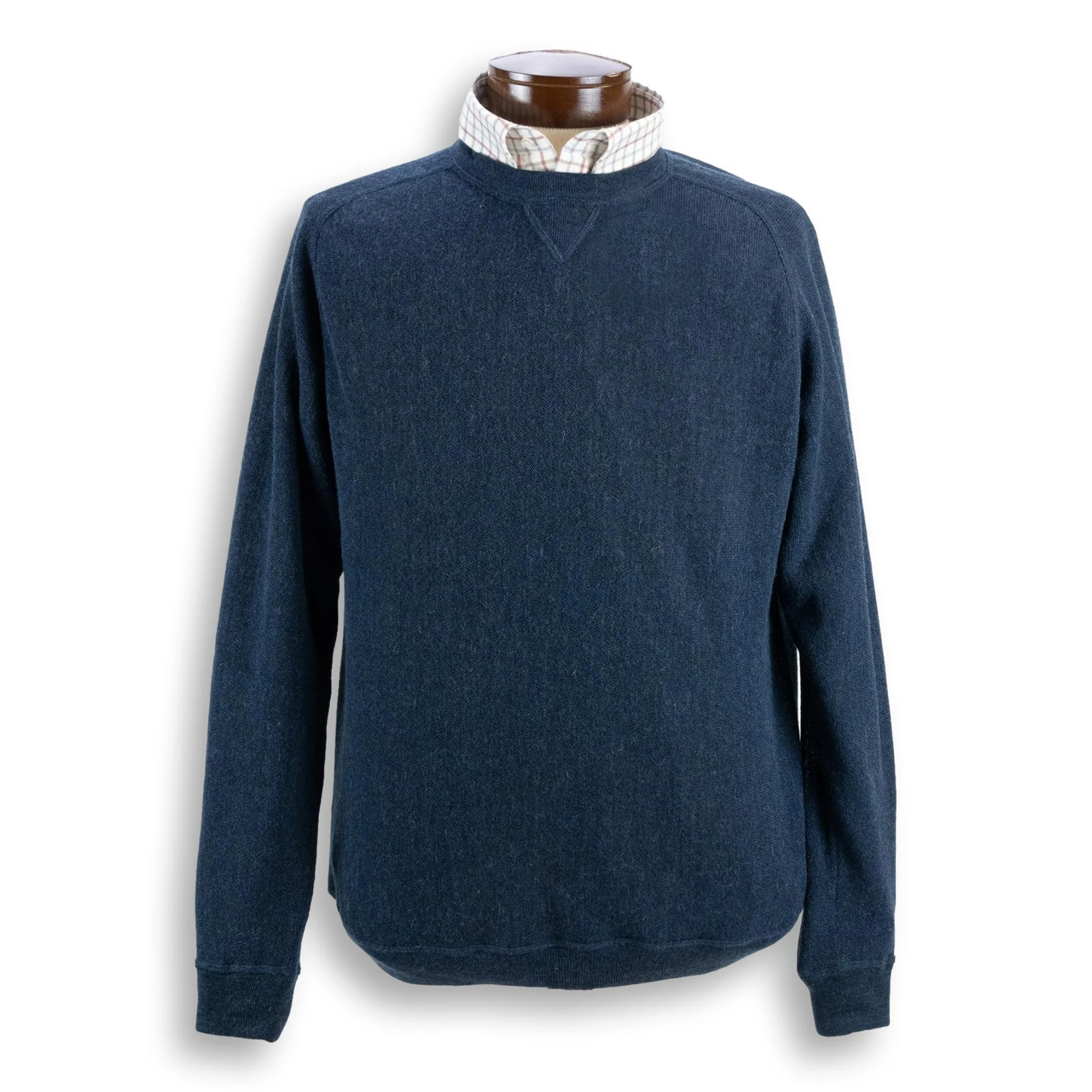 Baby Alpaca Crew Neck Jersey Sweater - Image 7