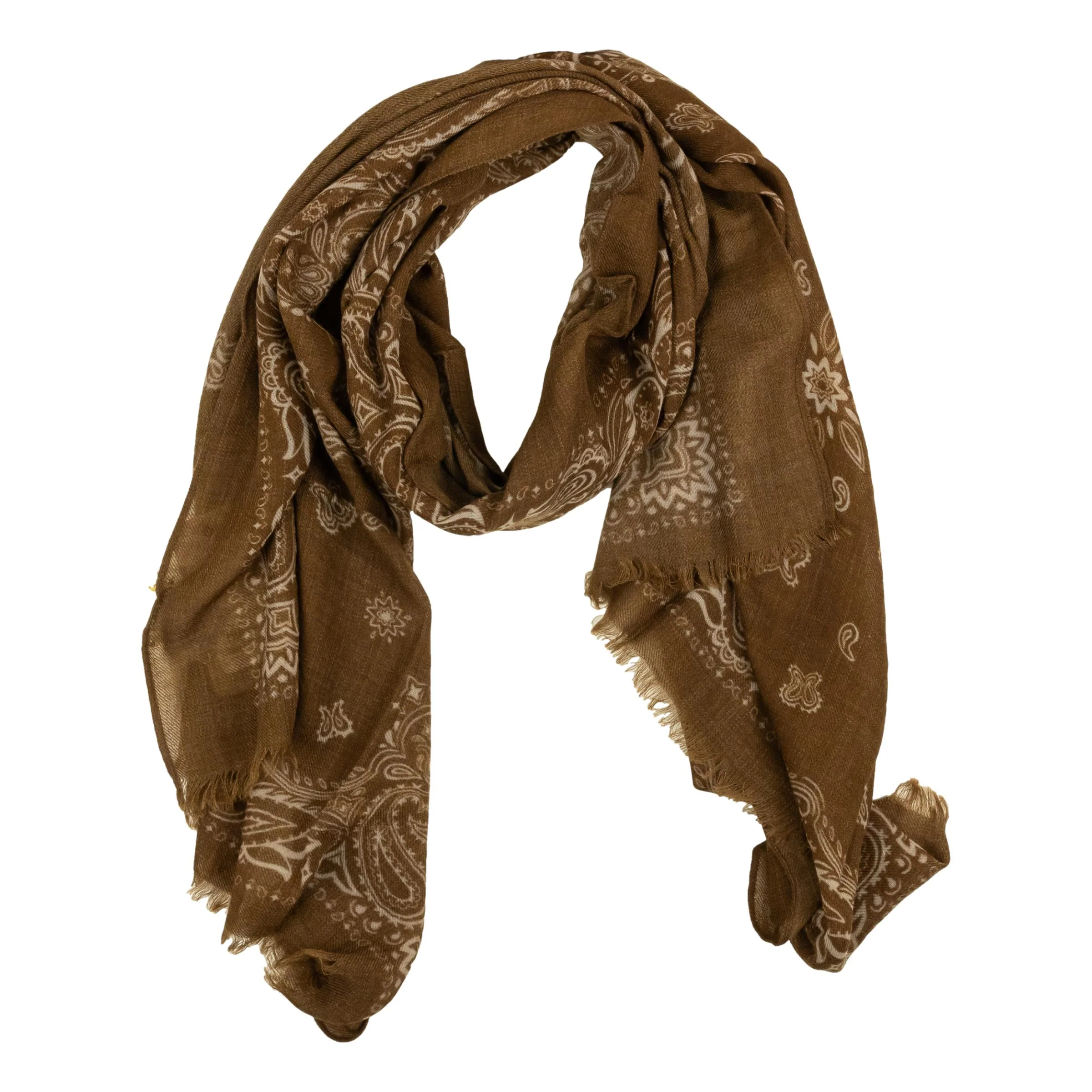 Bandana Pattern Wool Scarf - Image 3