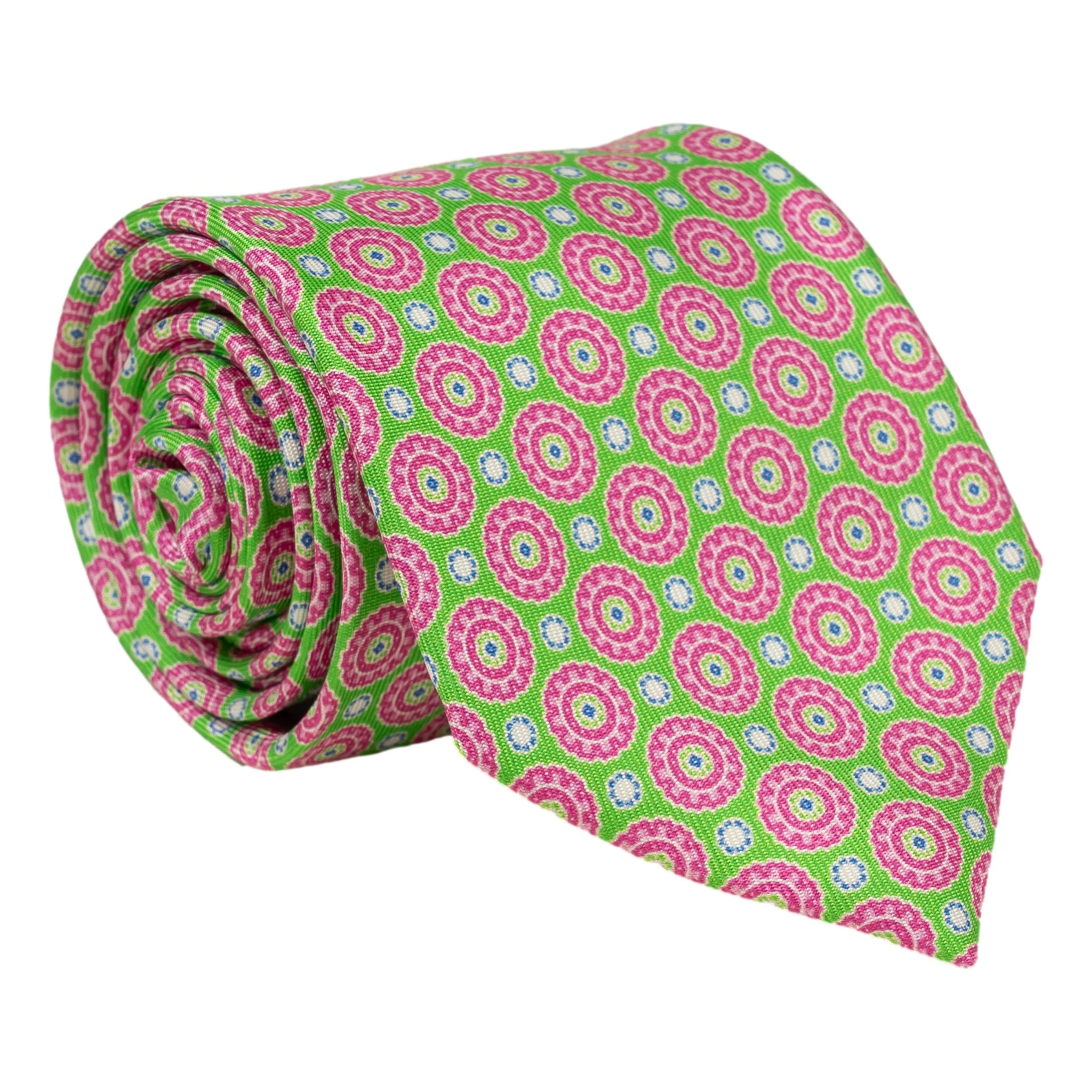 Barletta Shield Patterned Silk Tie - Image 2