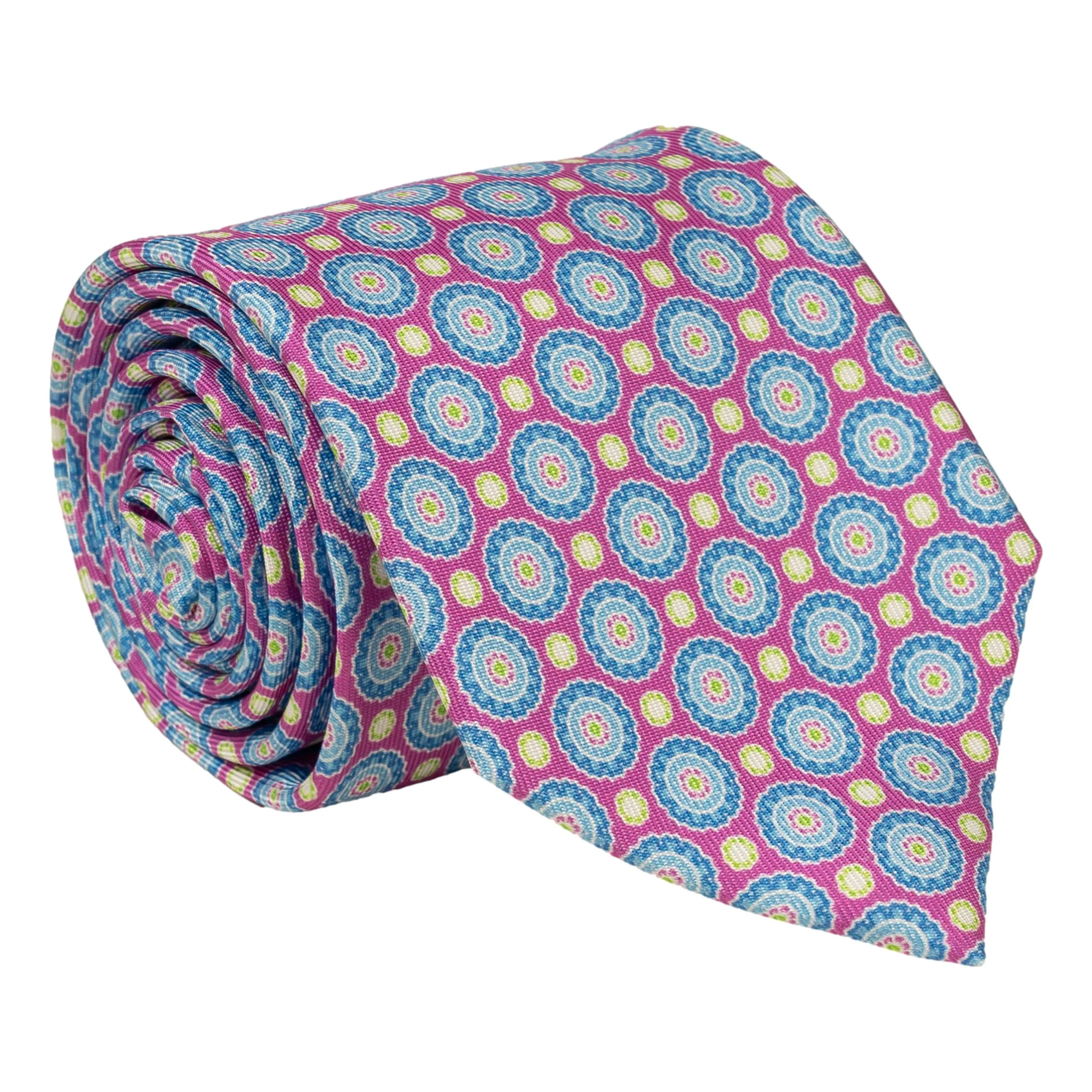 Barletta Shield Patterned Silk Tie - Image 3