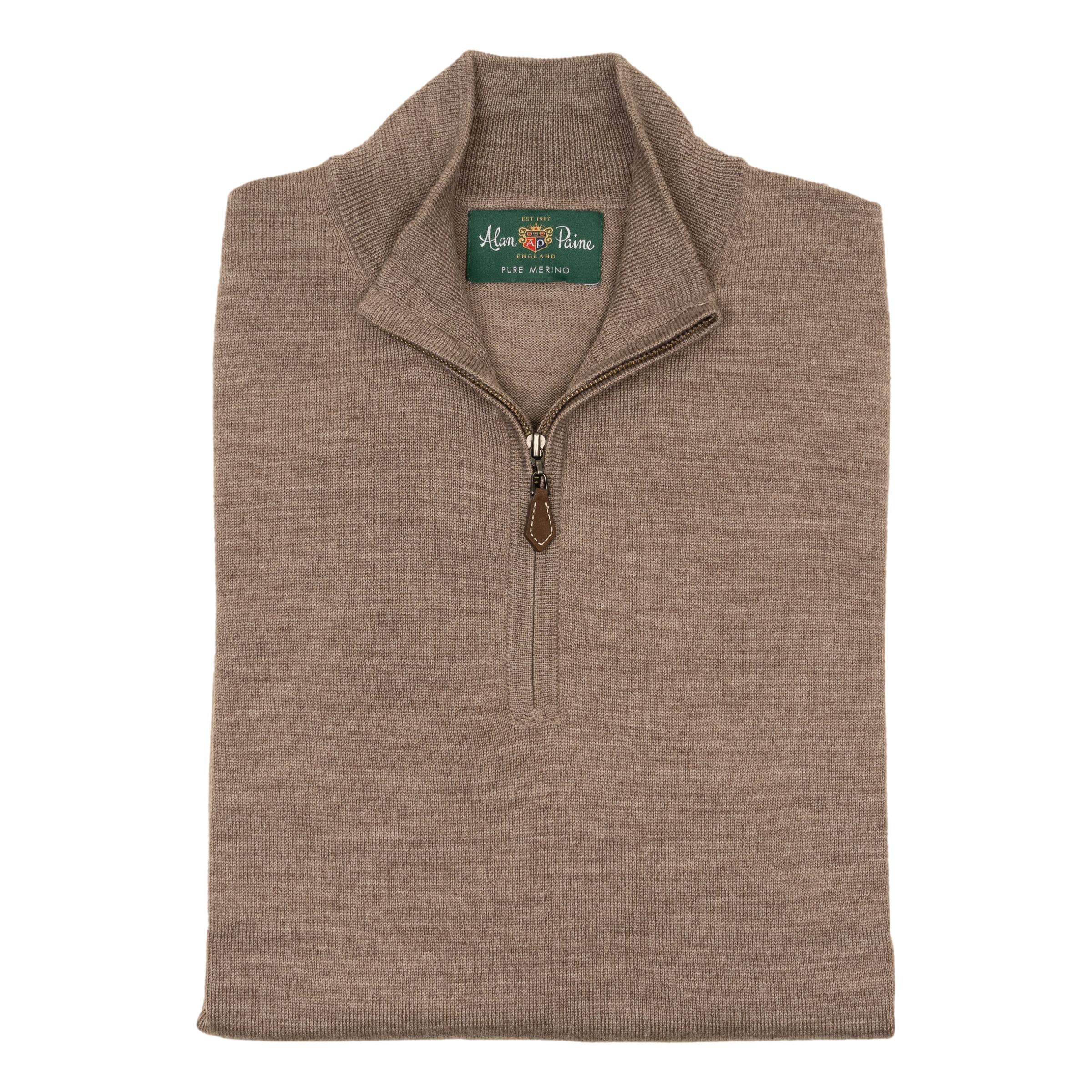 Barton Merino Wool Quarter Zip Sweater - Image 3