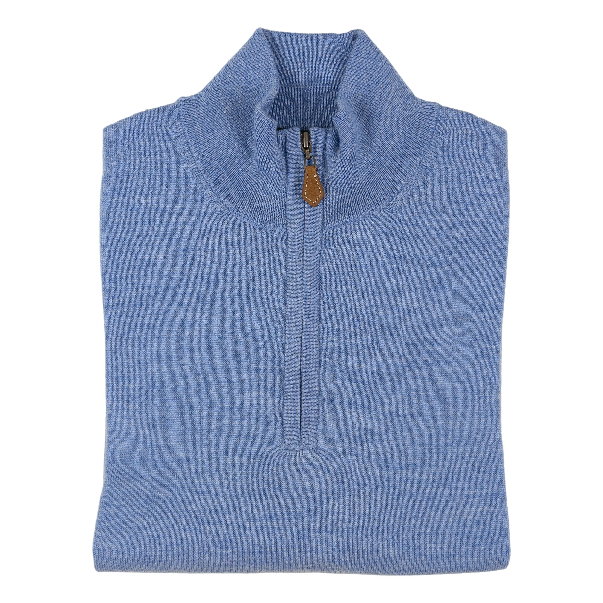 Barton Merino Wool Quarter Zip Sweater - Image 5