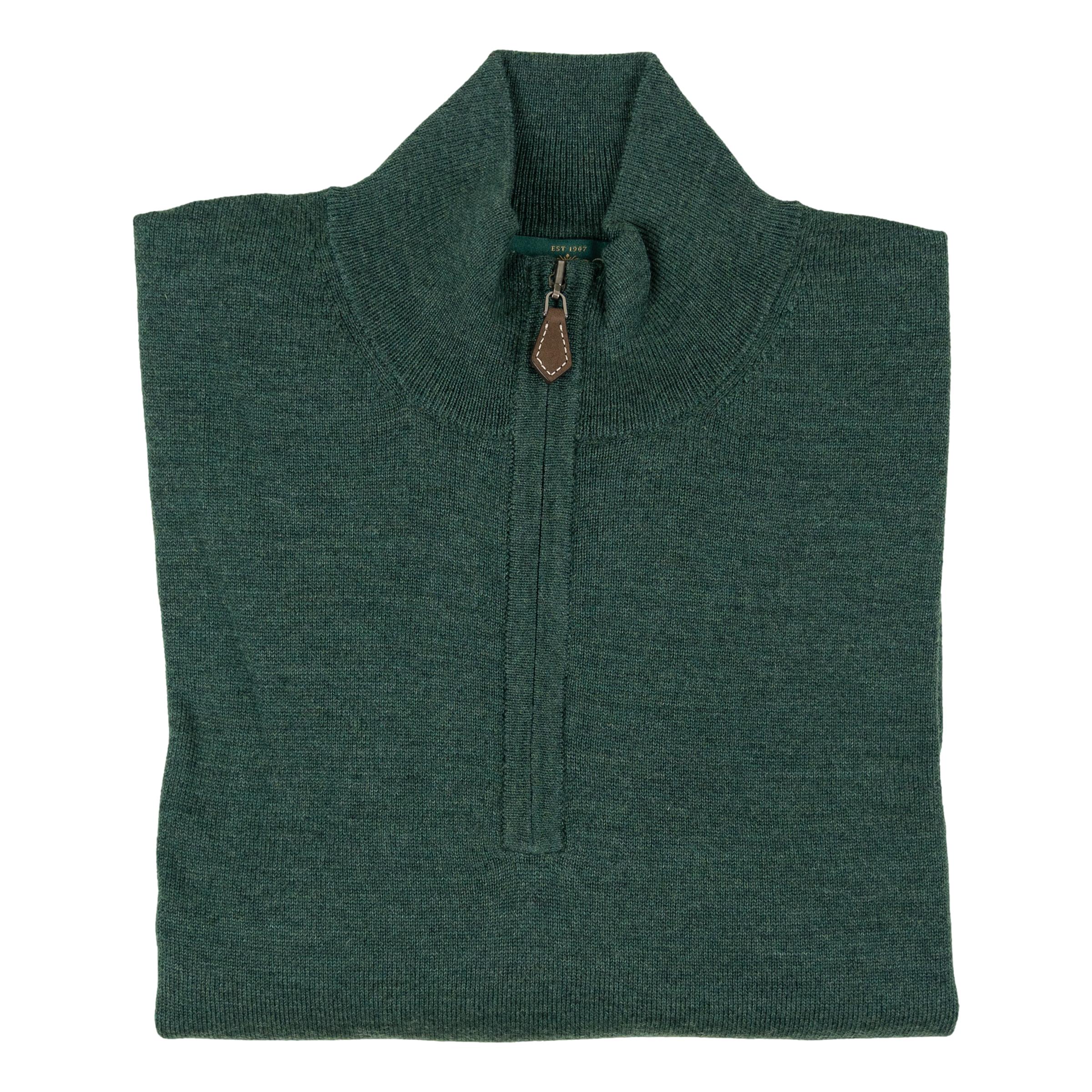 Barton Merino Wool Quarter Zip Sweater - Image 6