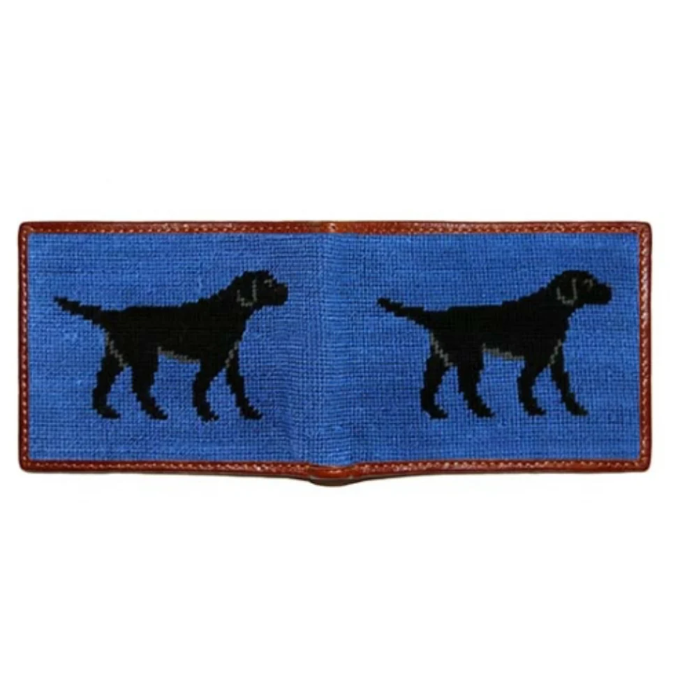 Black Lab Needlepoint Bi-Fold Wallet - Image 2