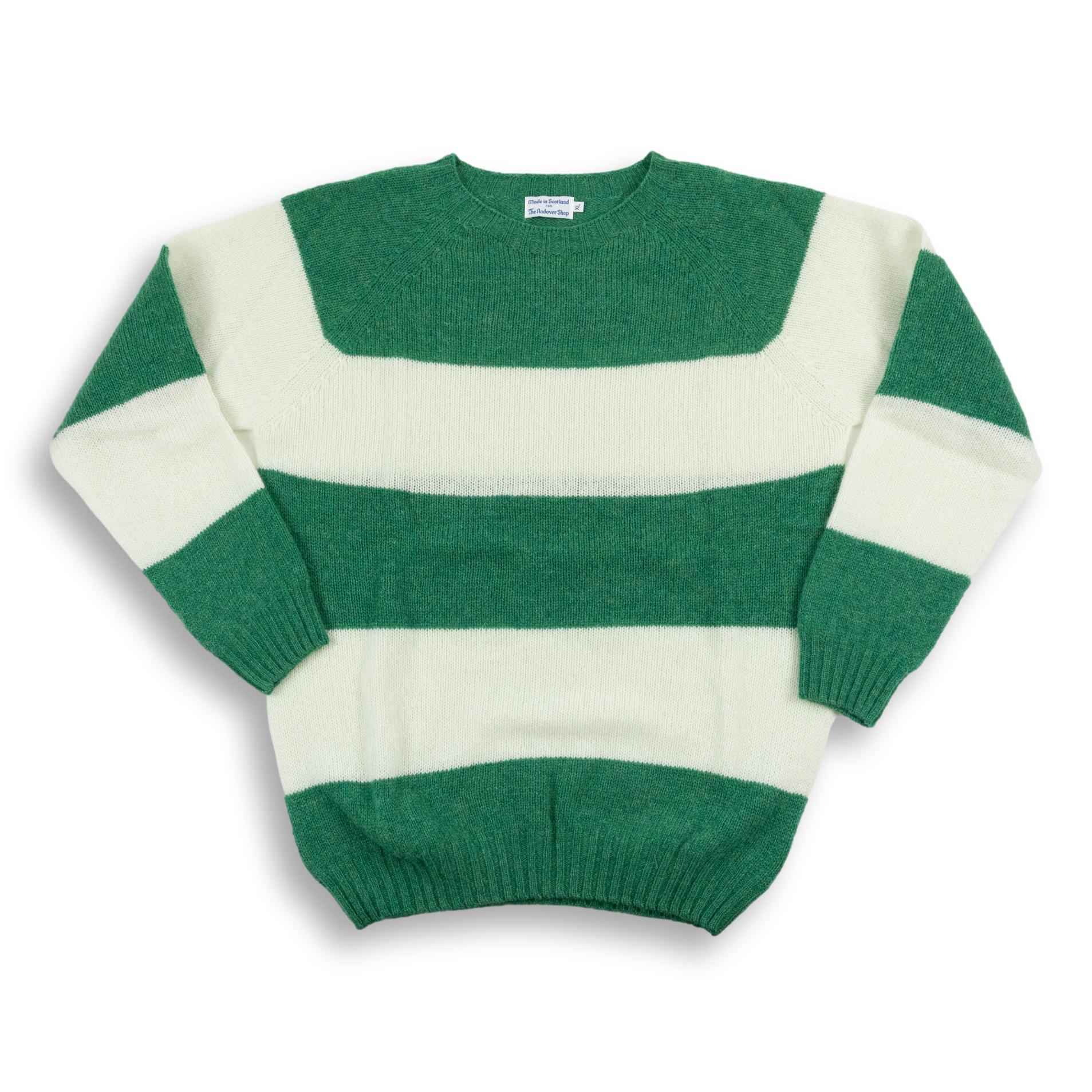 Block Stripe Shetland Wool Sweater - Image 2