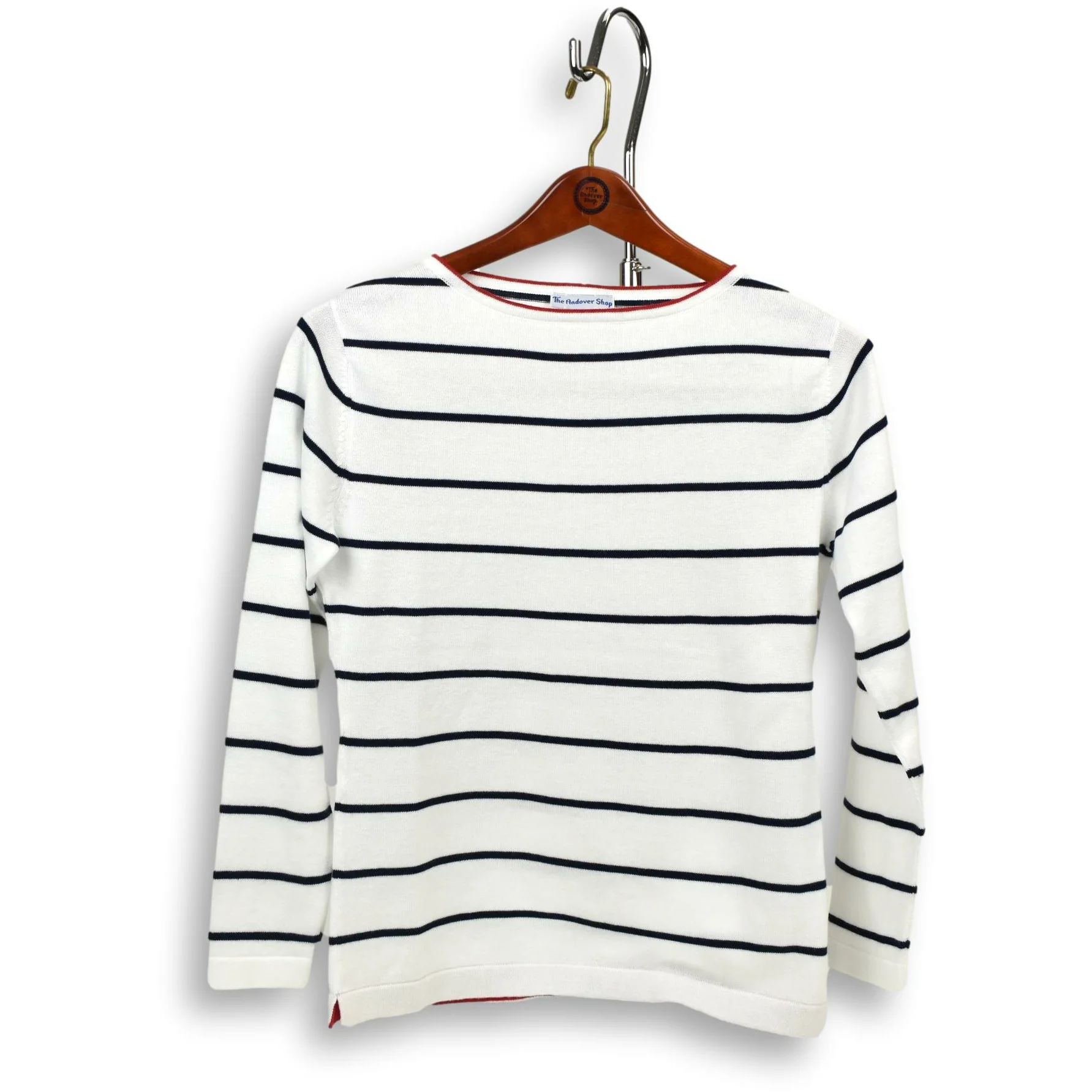 Boatneck Thin Stripe Sweater - Image 4