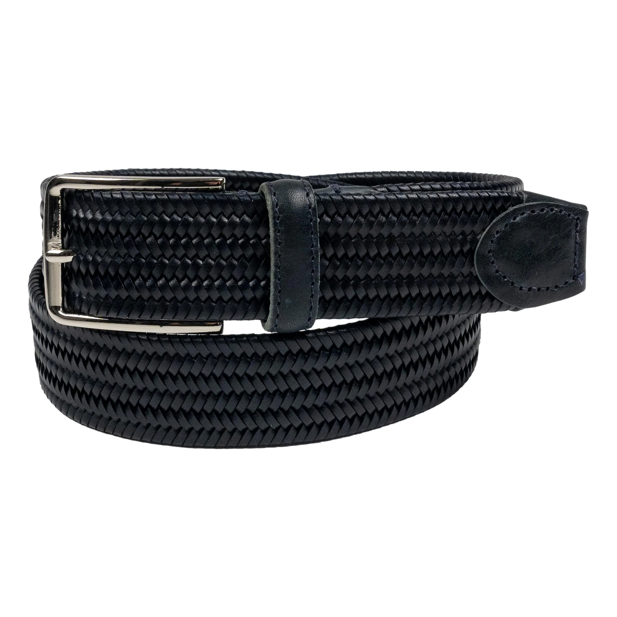 Braided Leather Stretch Belt - Image 3