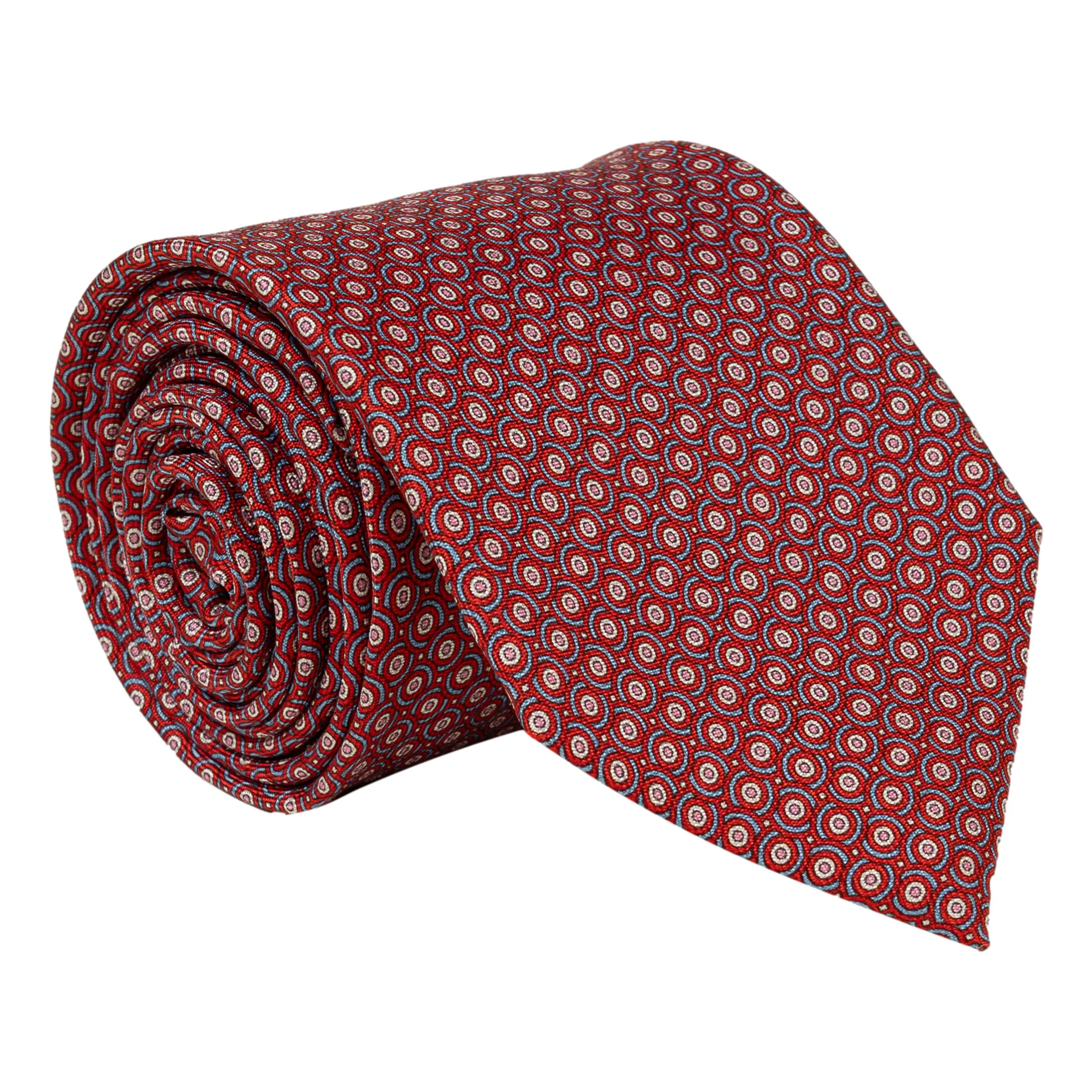 Brindisi Circular Patterned Silk Tie - Image 3
