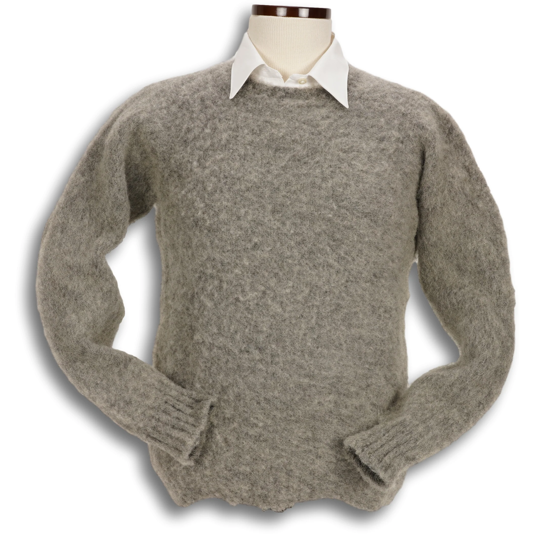 Ladies Brushed Shetland Crew Neck Sweater - Image 4
