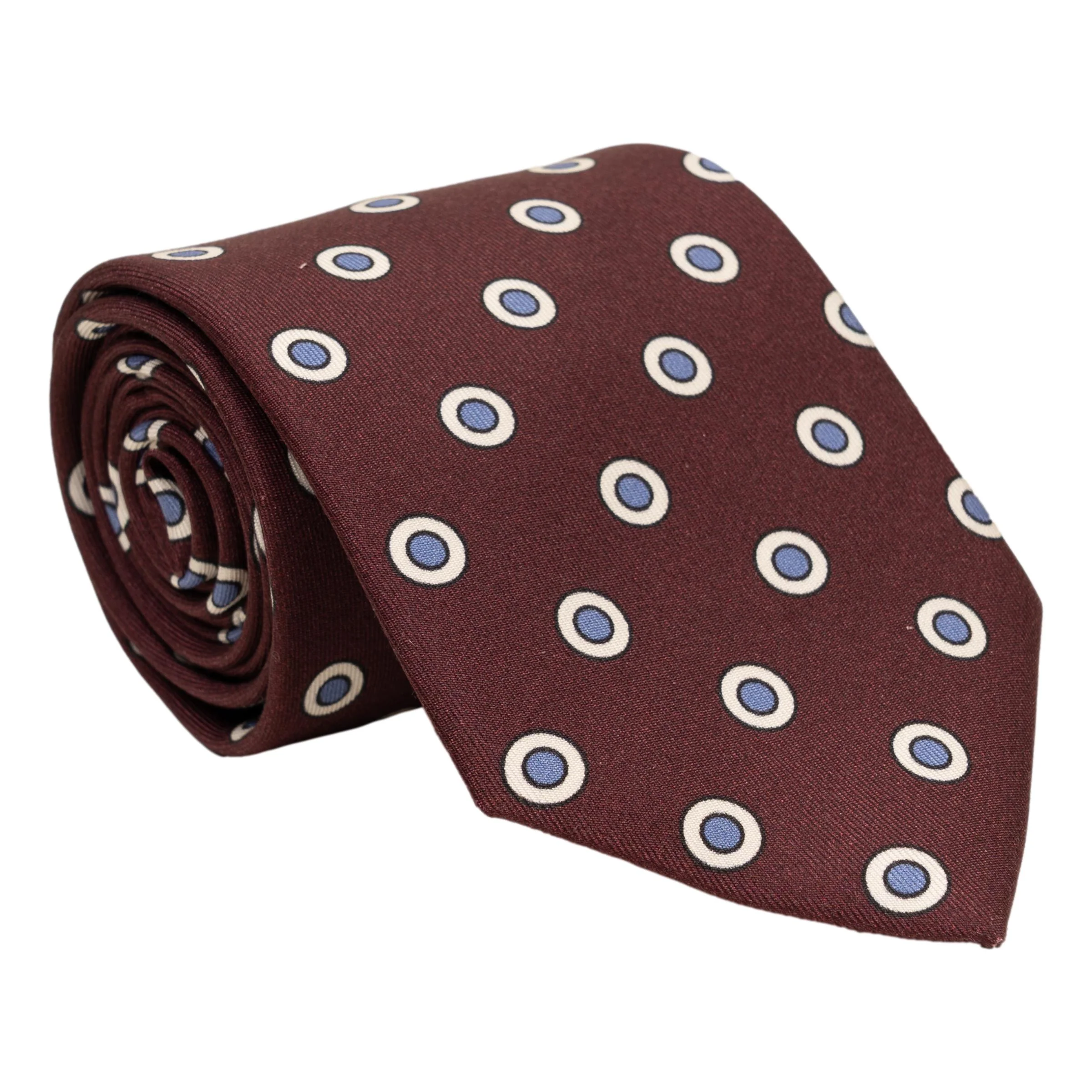 Bullseye Patterned Silk Tie - Image 3