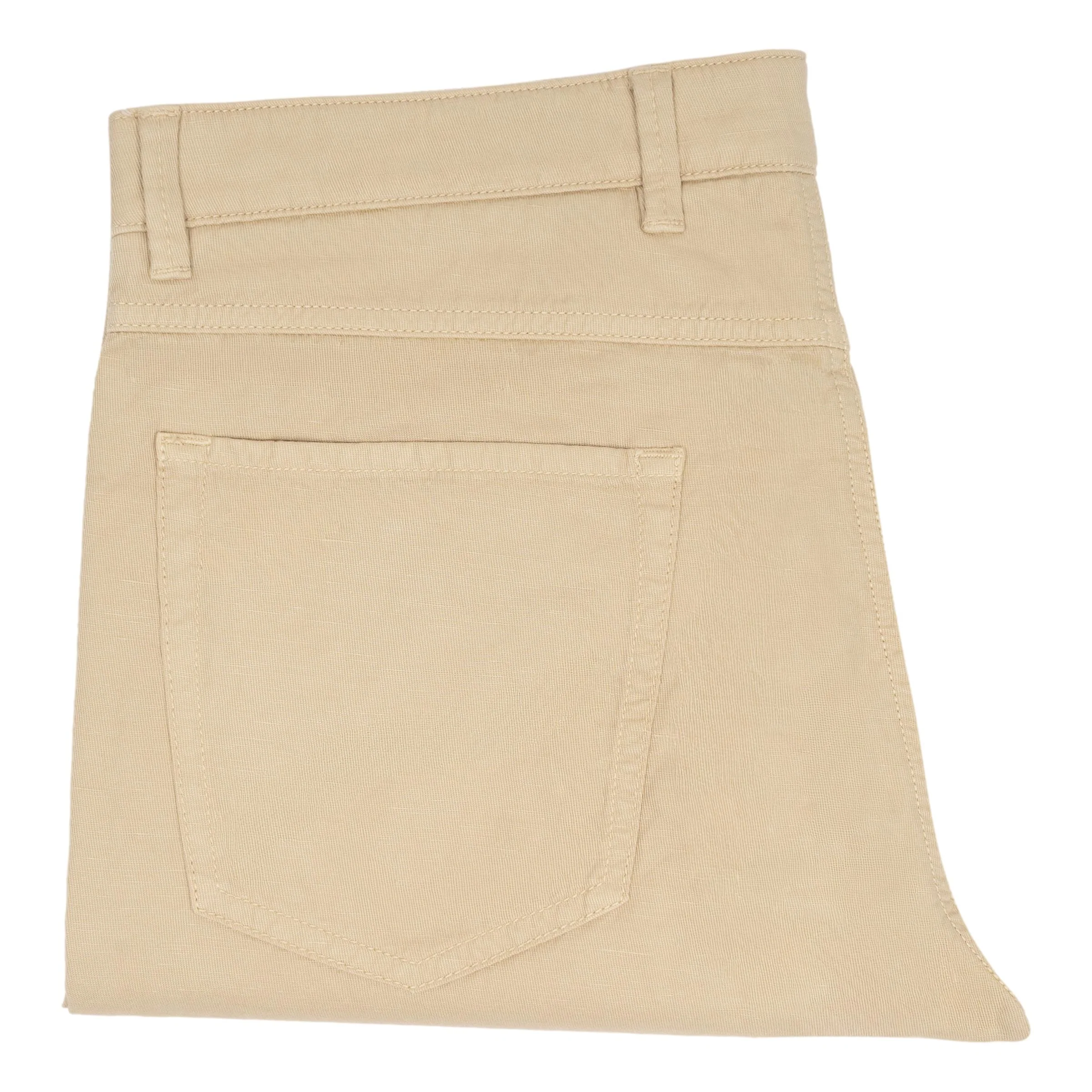 Cambridge Fit 5-Pocket Cotton and Linen Blend Trouser - Image 3