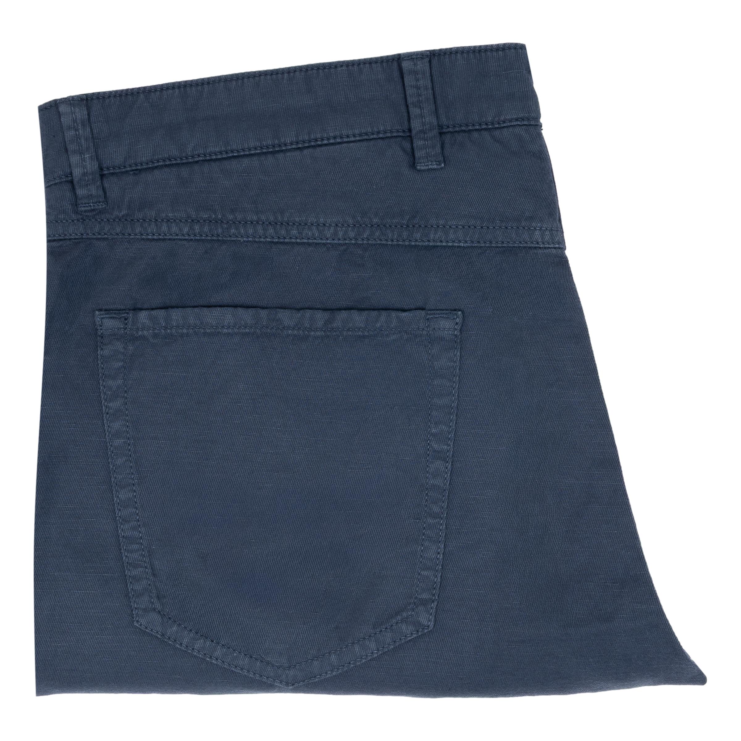 Cambridge Fit 5-Pocket Cotton and Linen Blend Trouser - Image 5