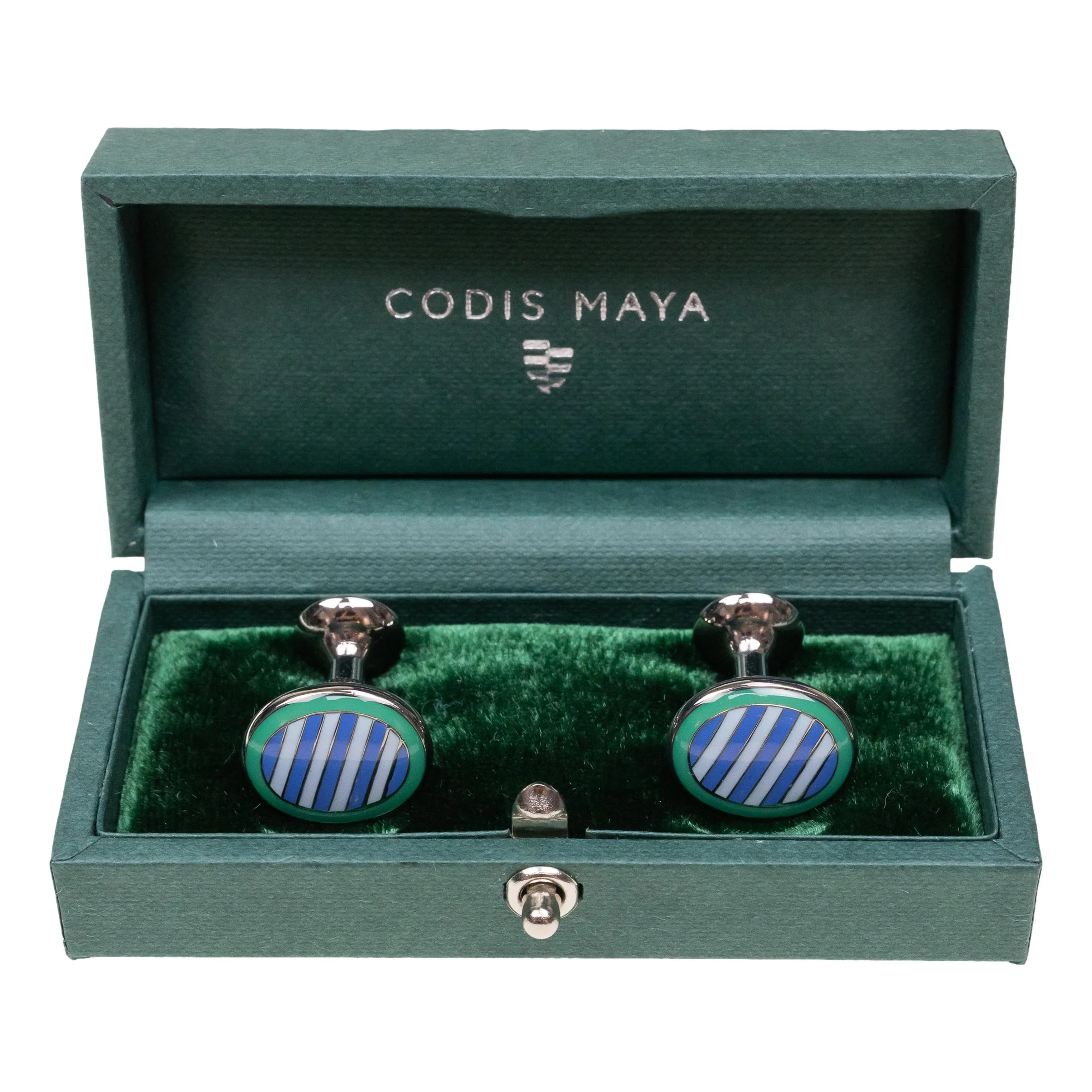 Cameo Stripe Cufflinks - Image 2