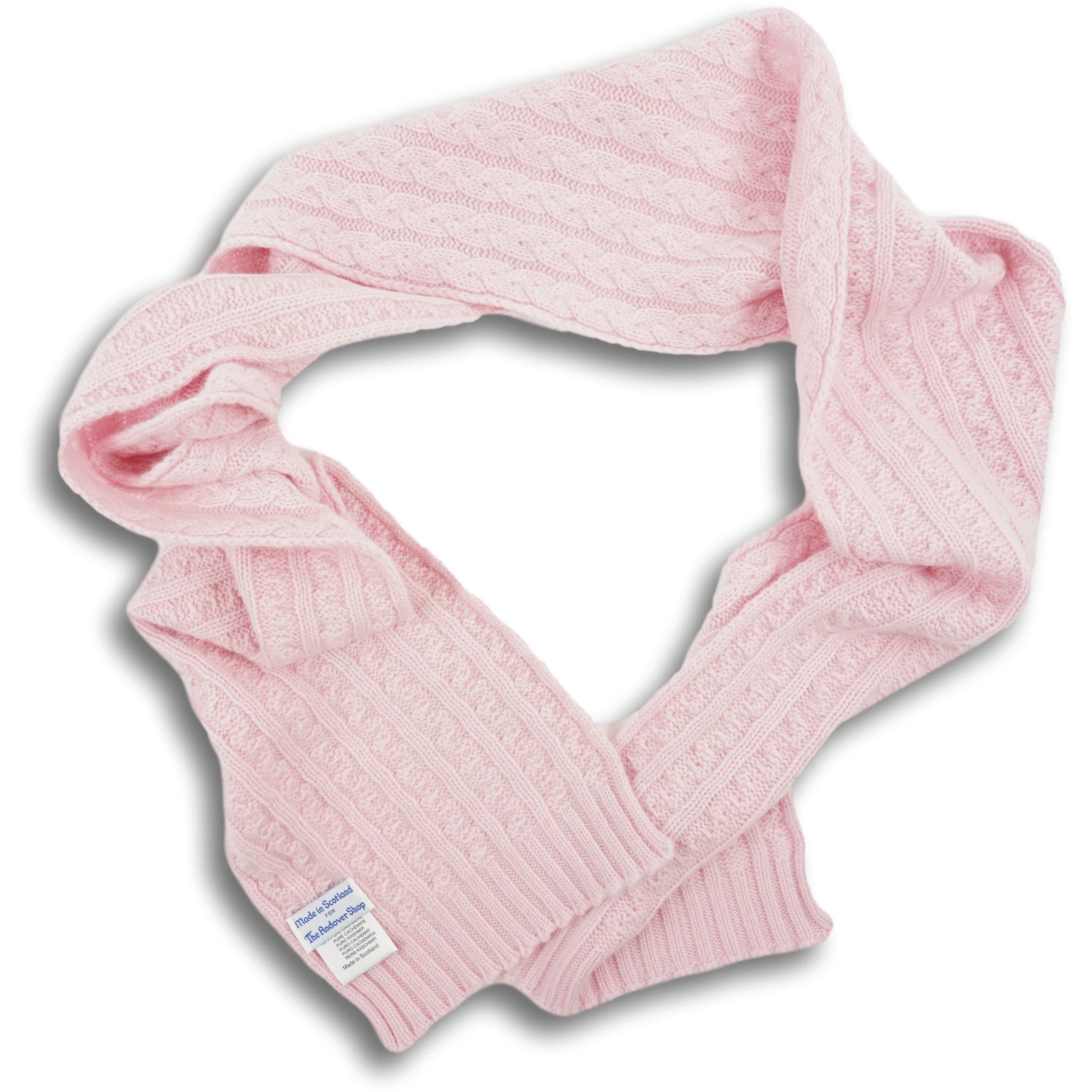 Cashmere Cable Knit Scarf - Image 3