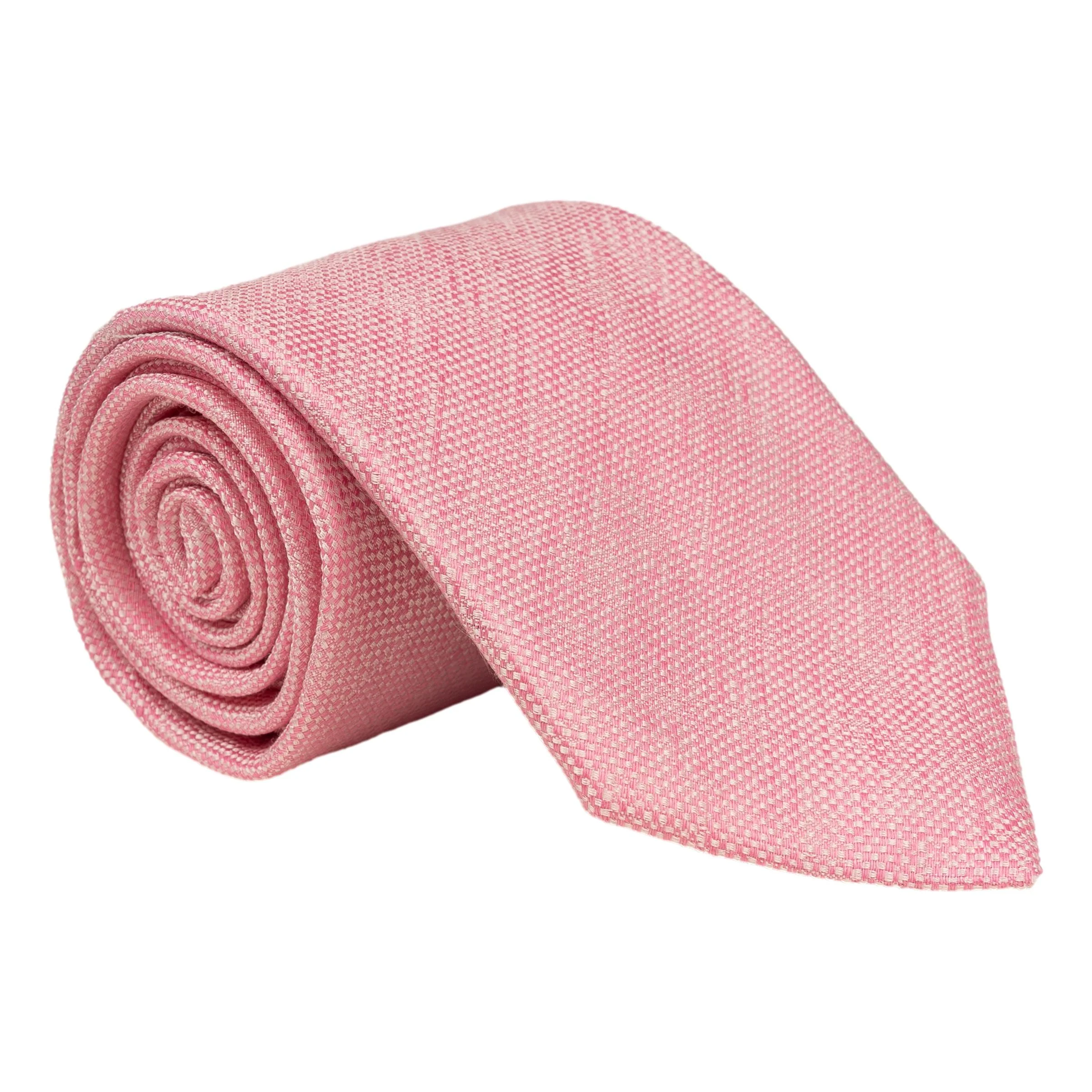 Chambray Woven Silk and Linen Tie - Image 3