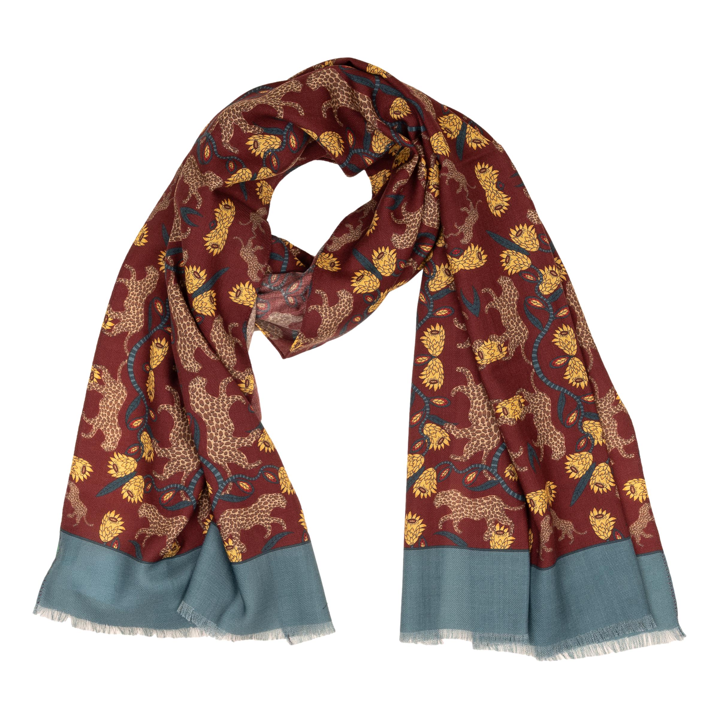 Cheetah Wool Scarf - Image 2