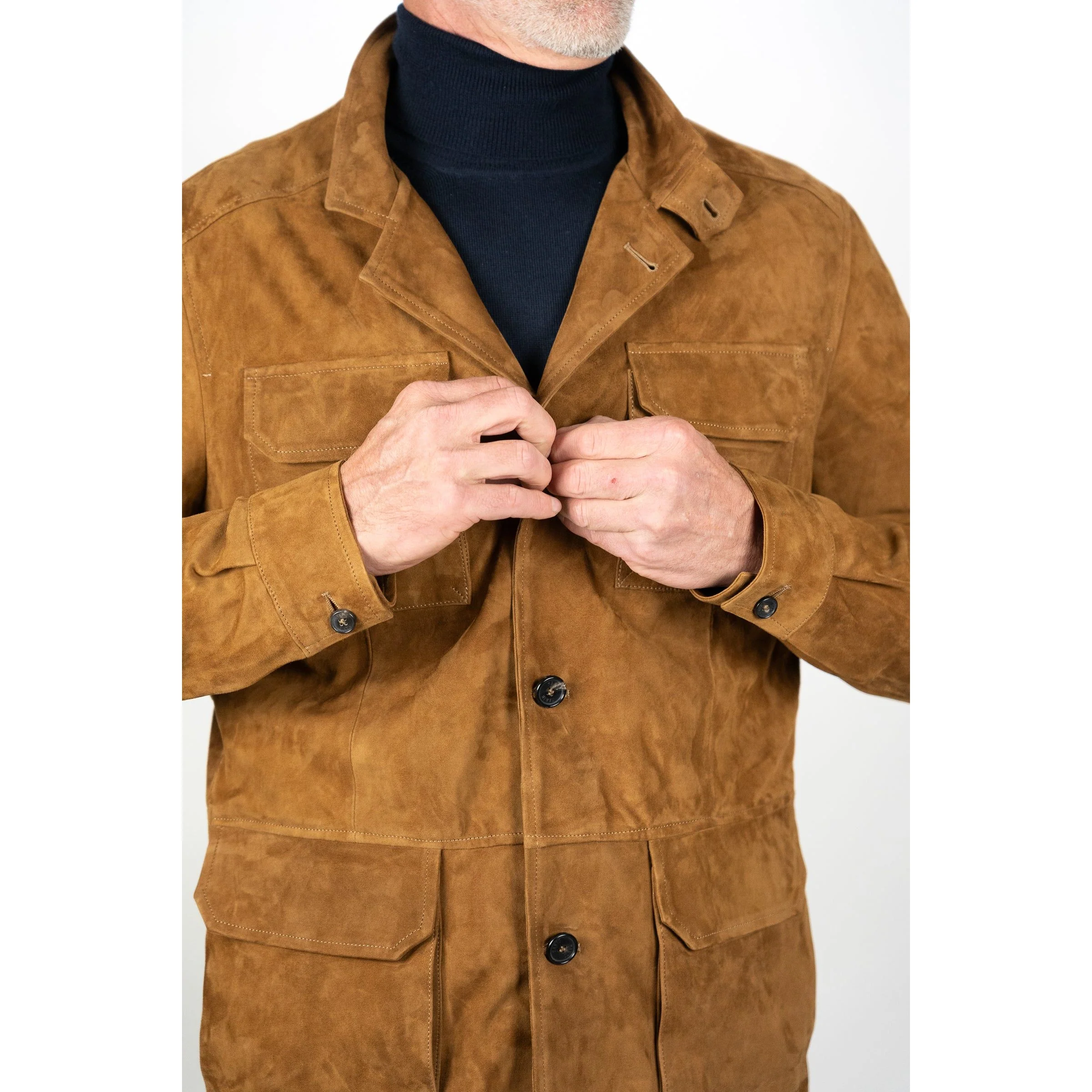 Chianti Suede Field Jacket - Image 4