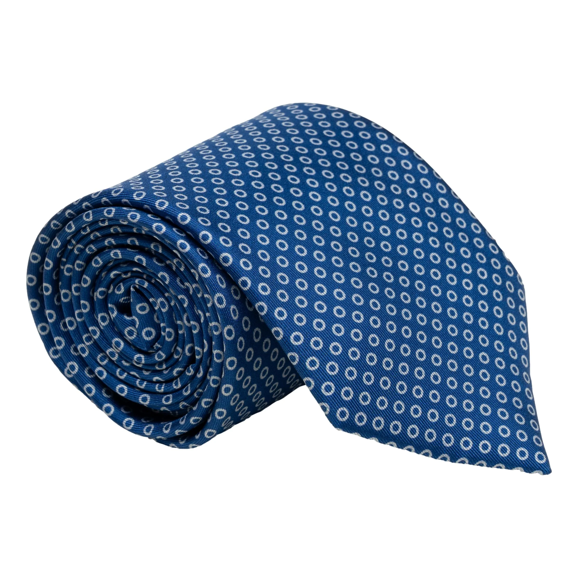 Circle Patterned Silk Tie - Image 3