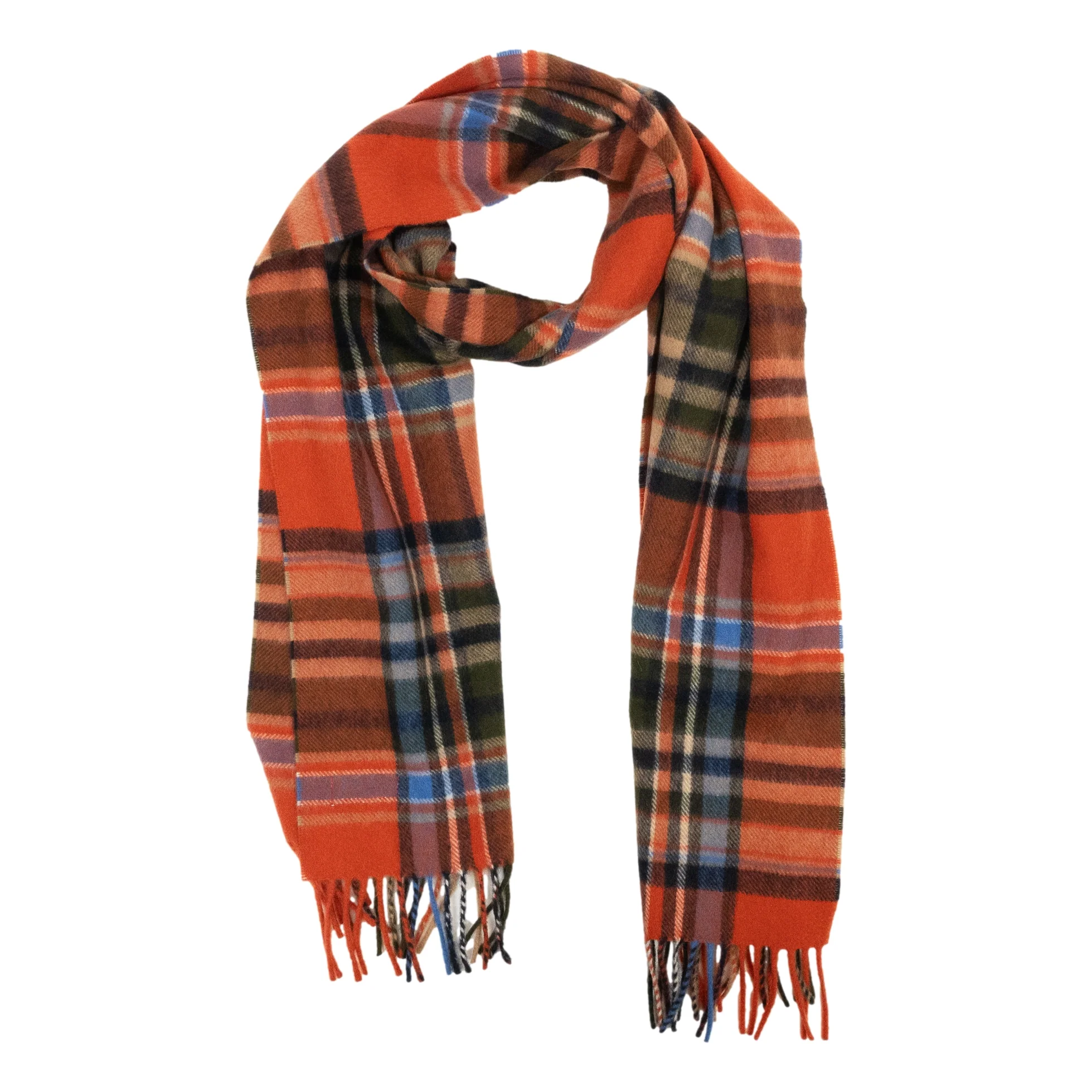 Classic 100% Plaid Cashmere Scarf - Image 3