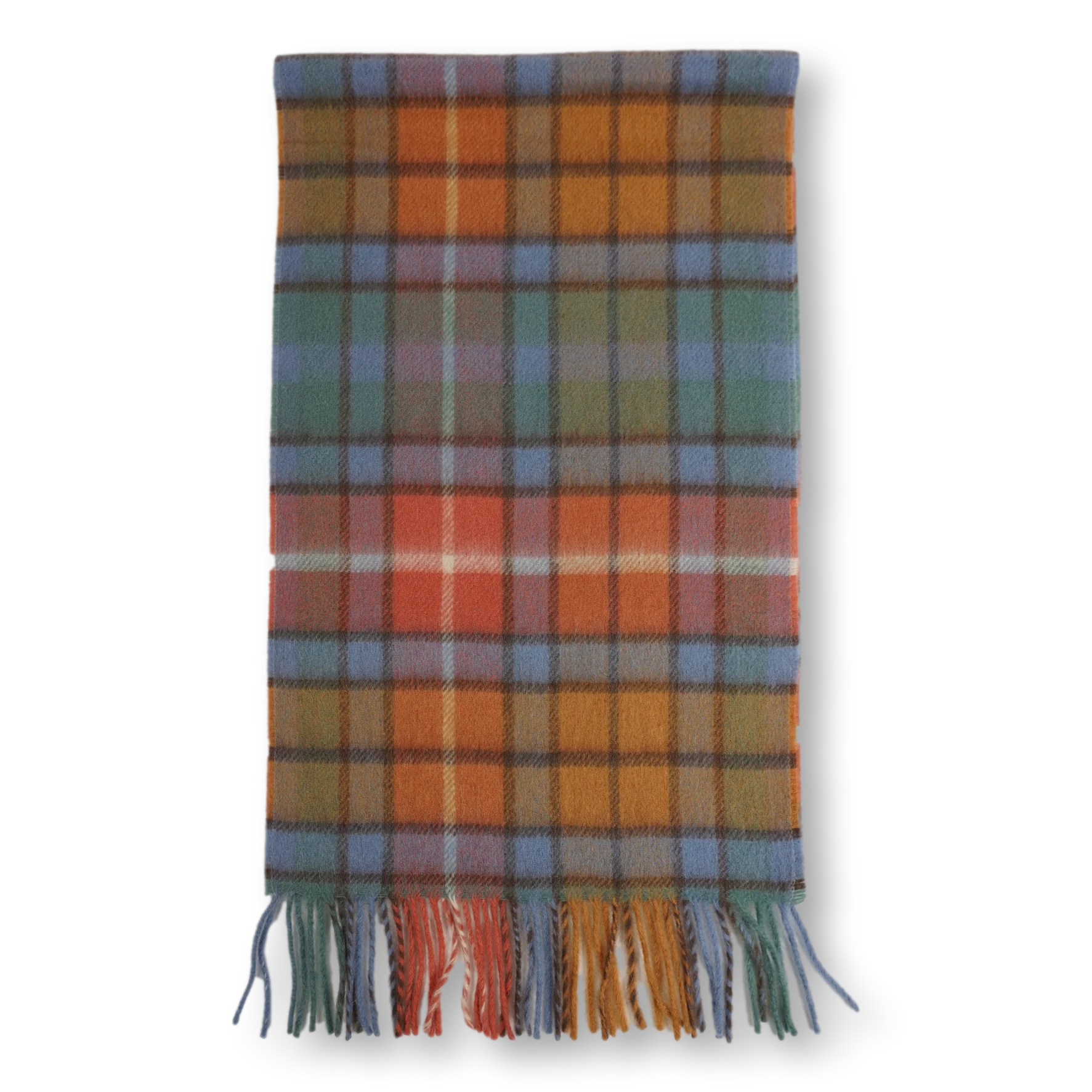 Classic 100% Plaid Cashmere Scarf - Image 4