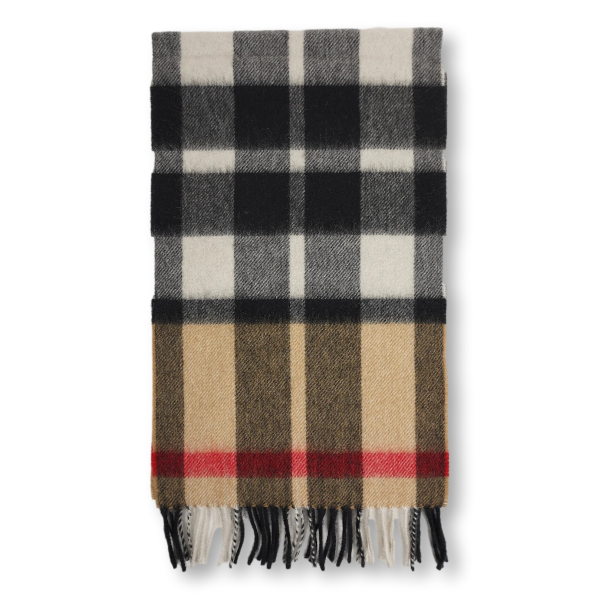 Classic 100% Plaid Cashmere Scarf - Image 5