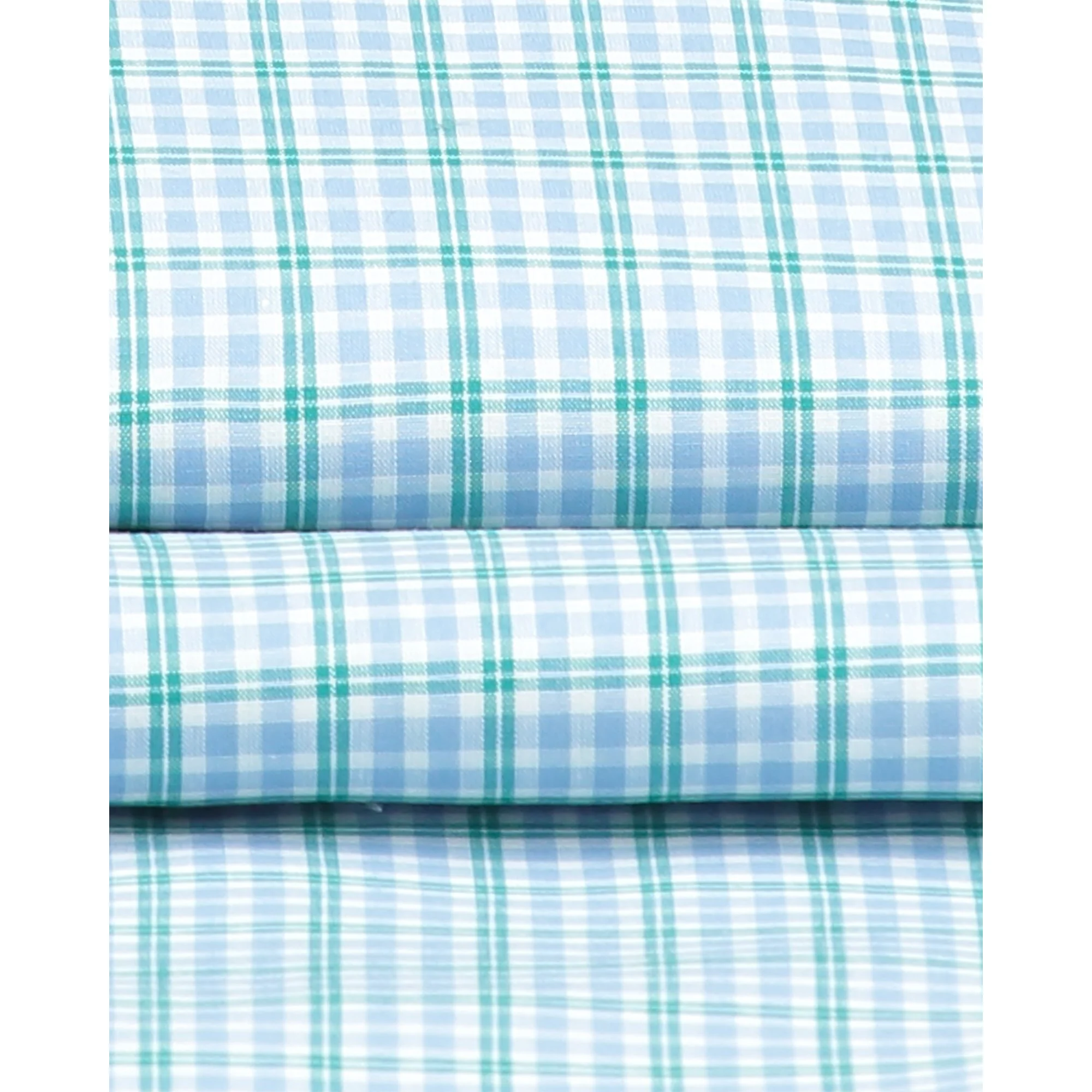 Classic Sky Green Check Pyjamas - Image 3
