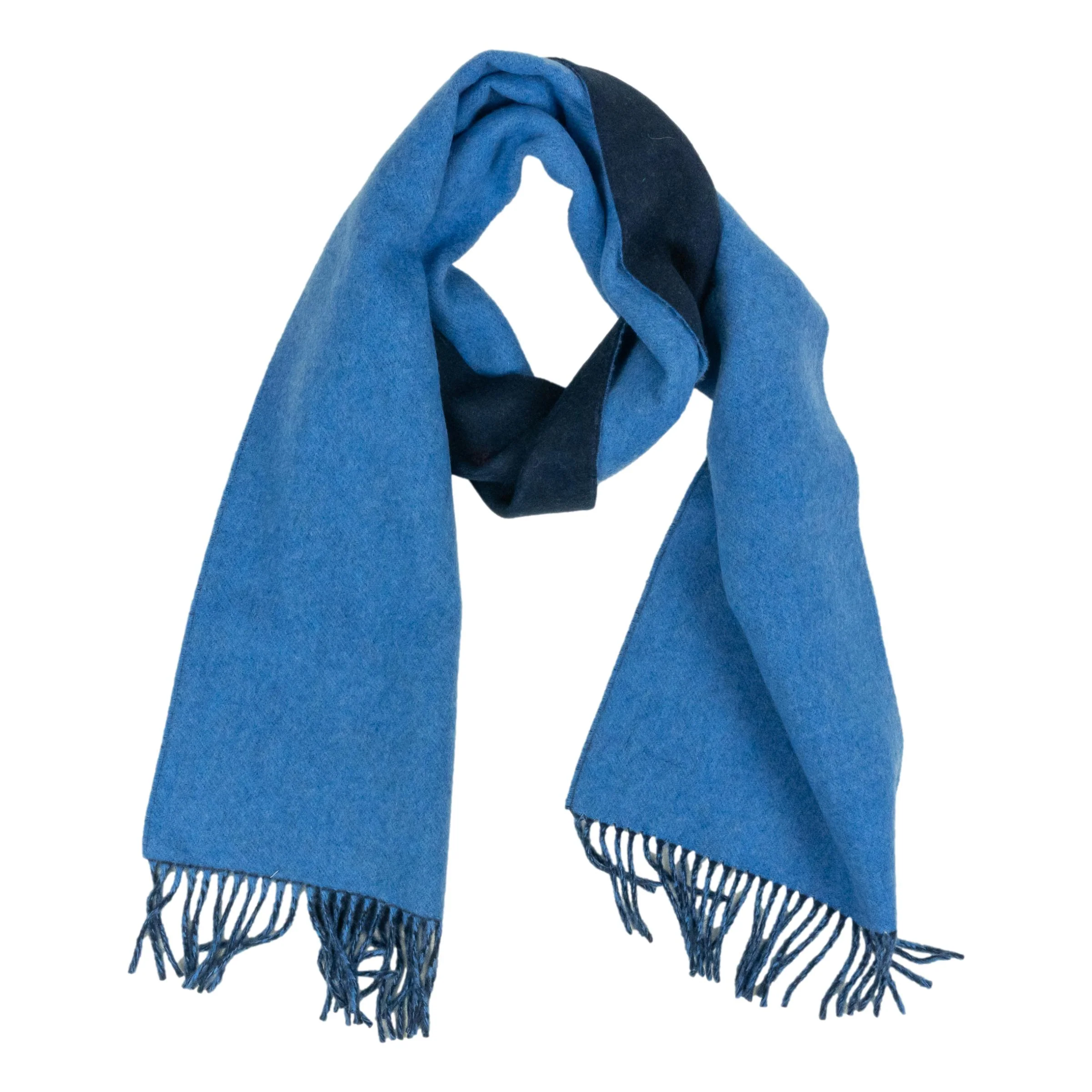 Classic Solid Cashmere and Lambswool Scarf - Image 2