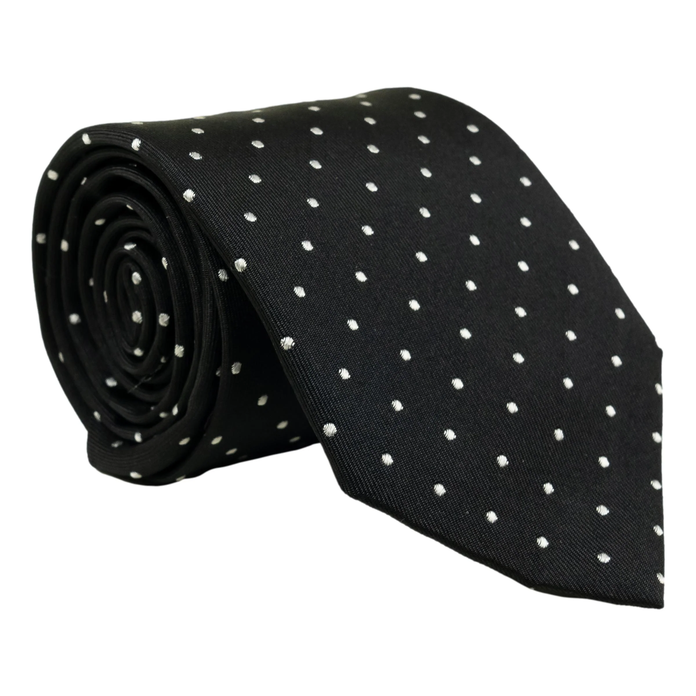 Close Dot Woven Silk Tie - Image 2