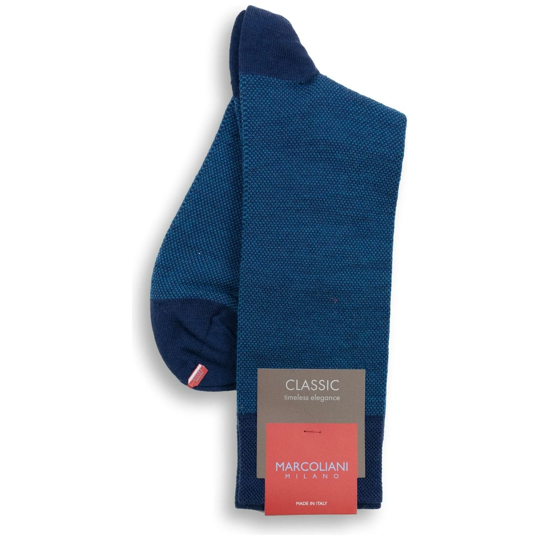 Extrafine Merino Wool Birdseye Mid-Calf Dress Socks - Image 2