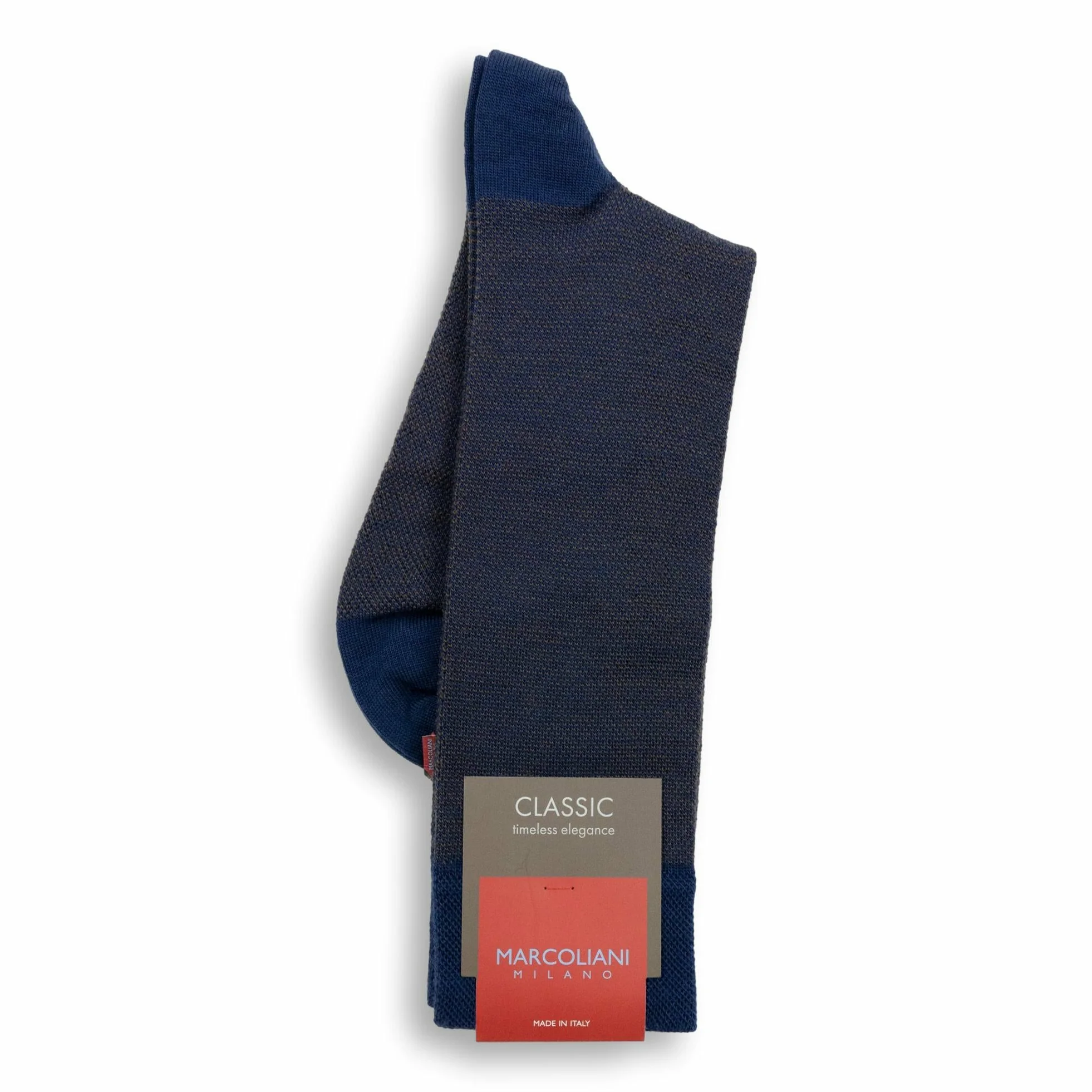 Extrafine Merino Wool Birdseye Mid-Calf Dress Socks - Image 3