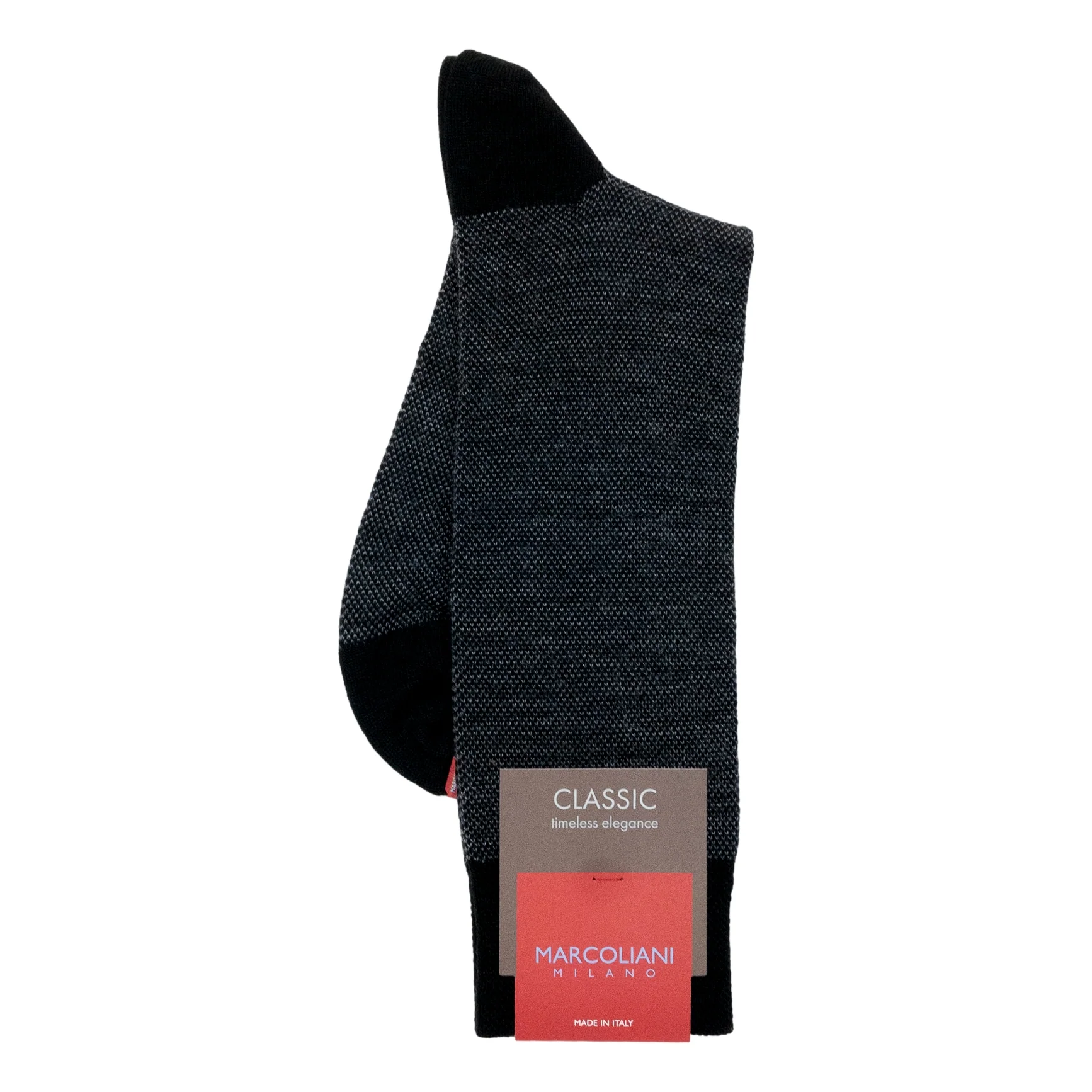 Extrafine Merino Wool Birdseye Mid-Calf Dress Socks - Image 4