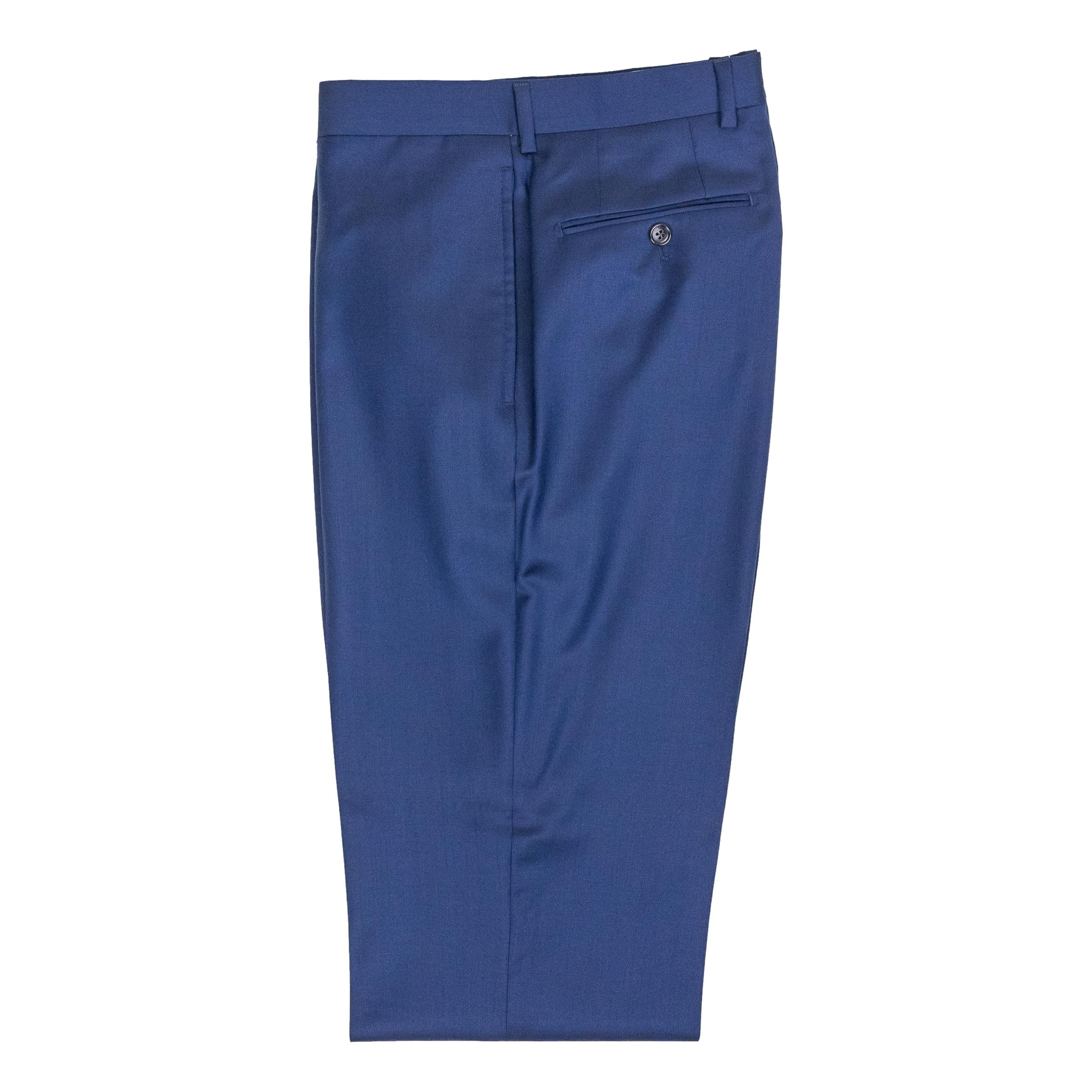 Two Button Side Vent Bright Blue Suit - Image 2