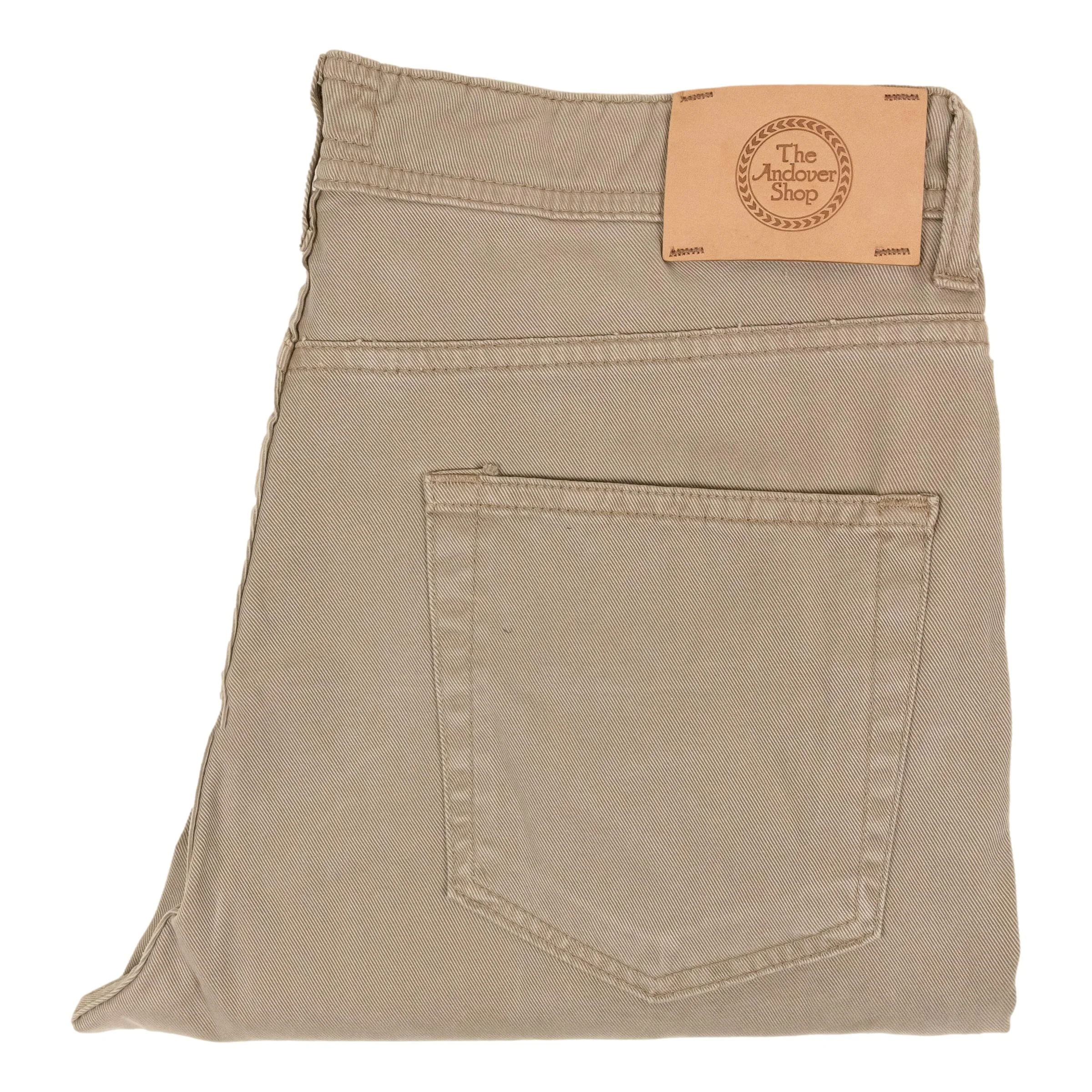 Cotton and Cashmere Stretch 5-Pocket Trouser - Image 3