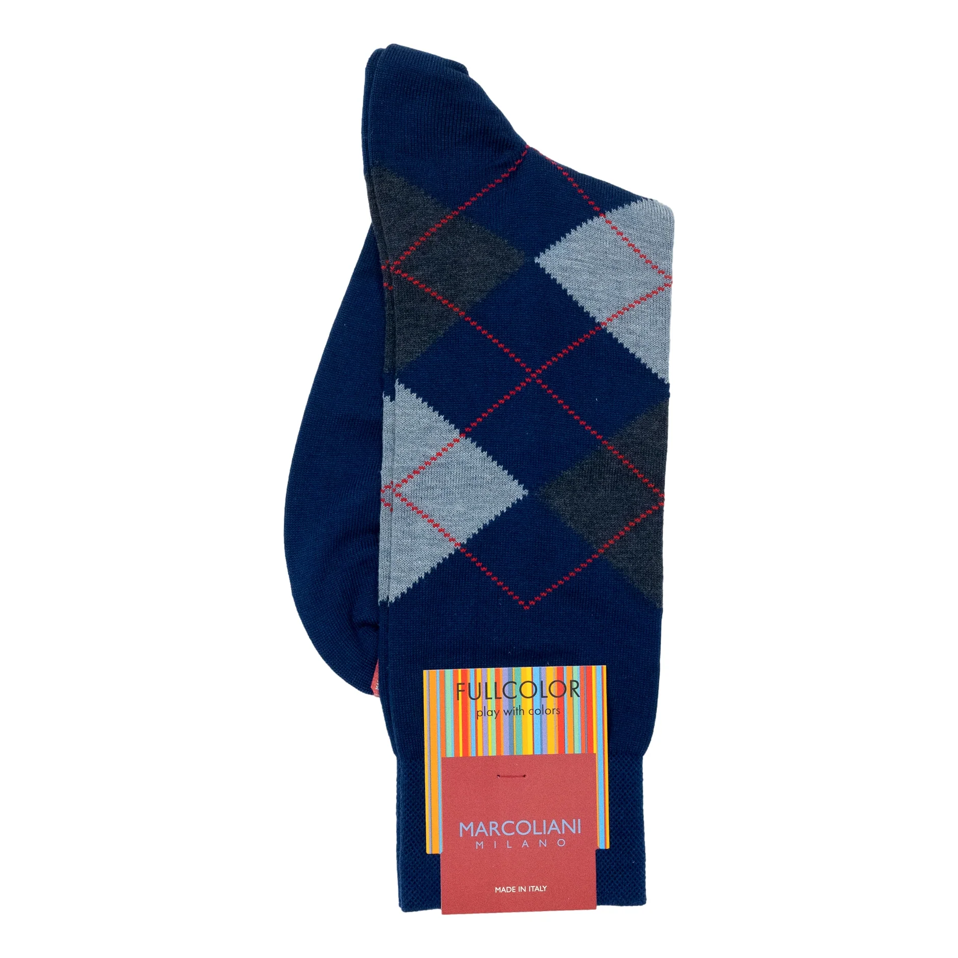 Cotton Argyle Mid-Calf Dress Sock - Image 3