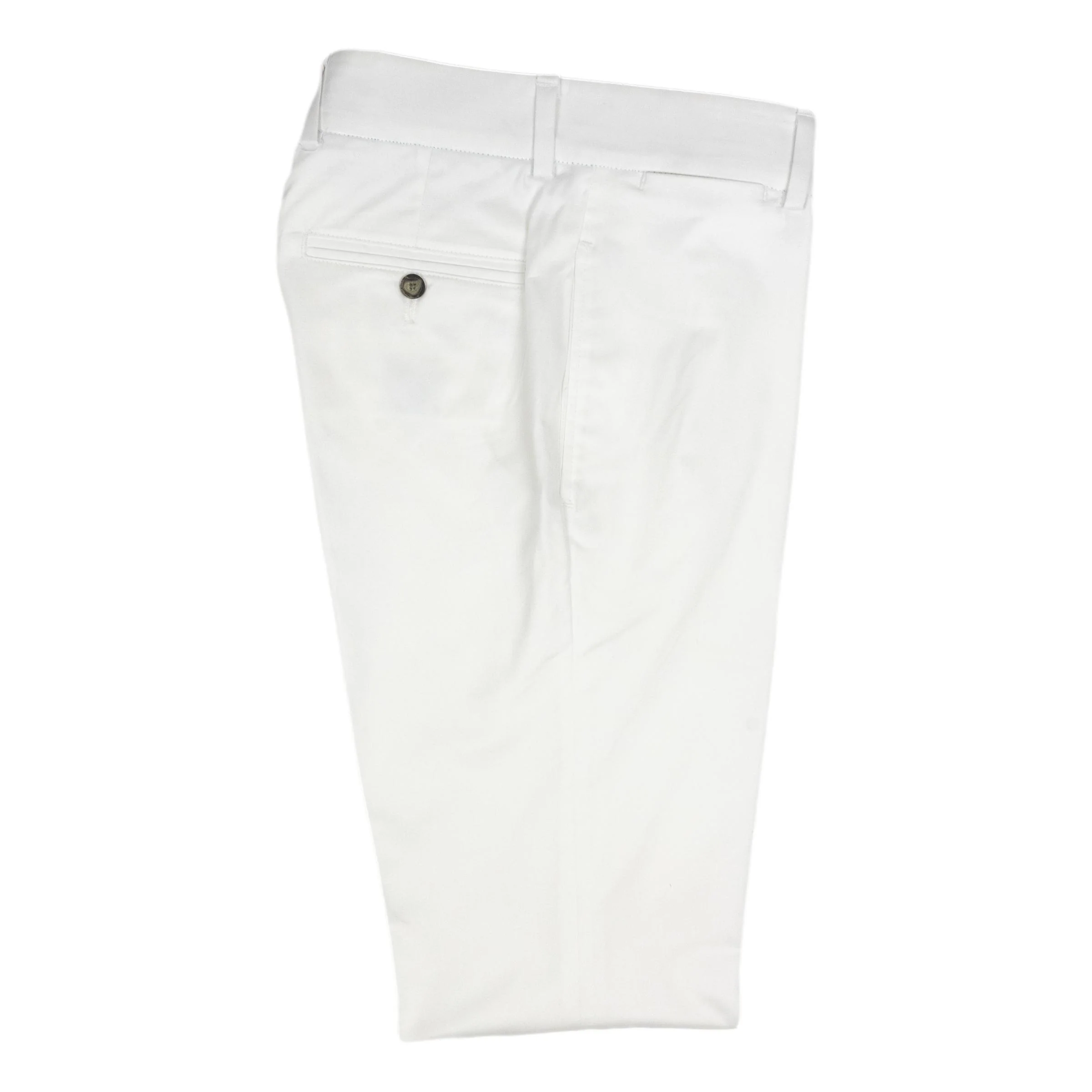 Cotton Khaki Twill Plain Front Trouser - Image 3